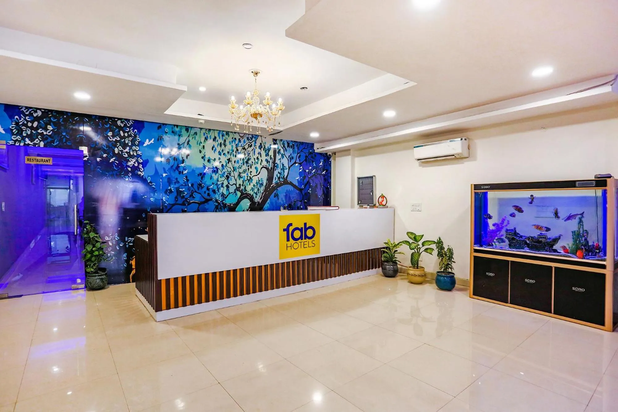 Lobby or reception in FabHotel The Kiara Near IGI Delhi Airport