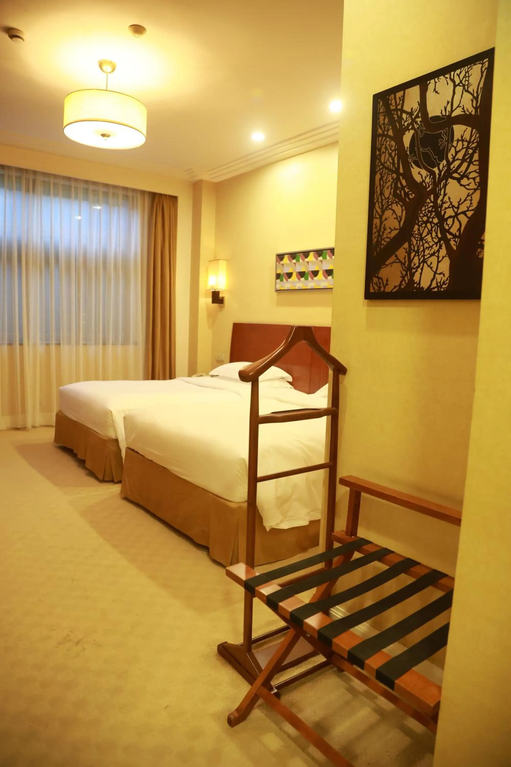 Bed in Broadway Mansions Hotel - On the Bund - Journey Through Time Old Shanghai Republic Dreams