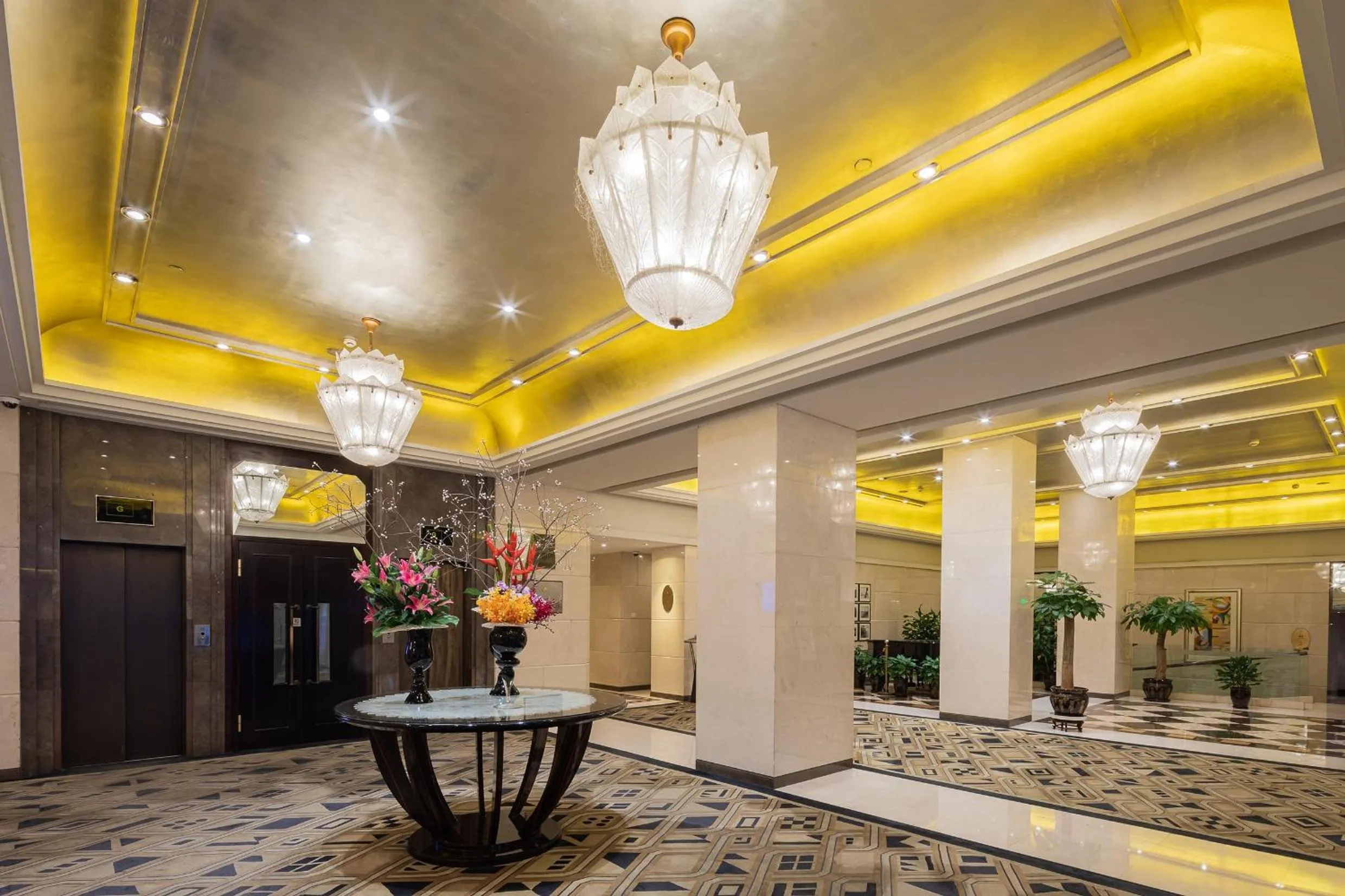 Lobby or reception in Broadway Mansions Hotel - On the Bund - Journey Through Time Old Shanghai Republic Dreams