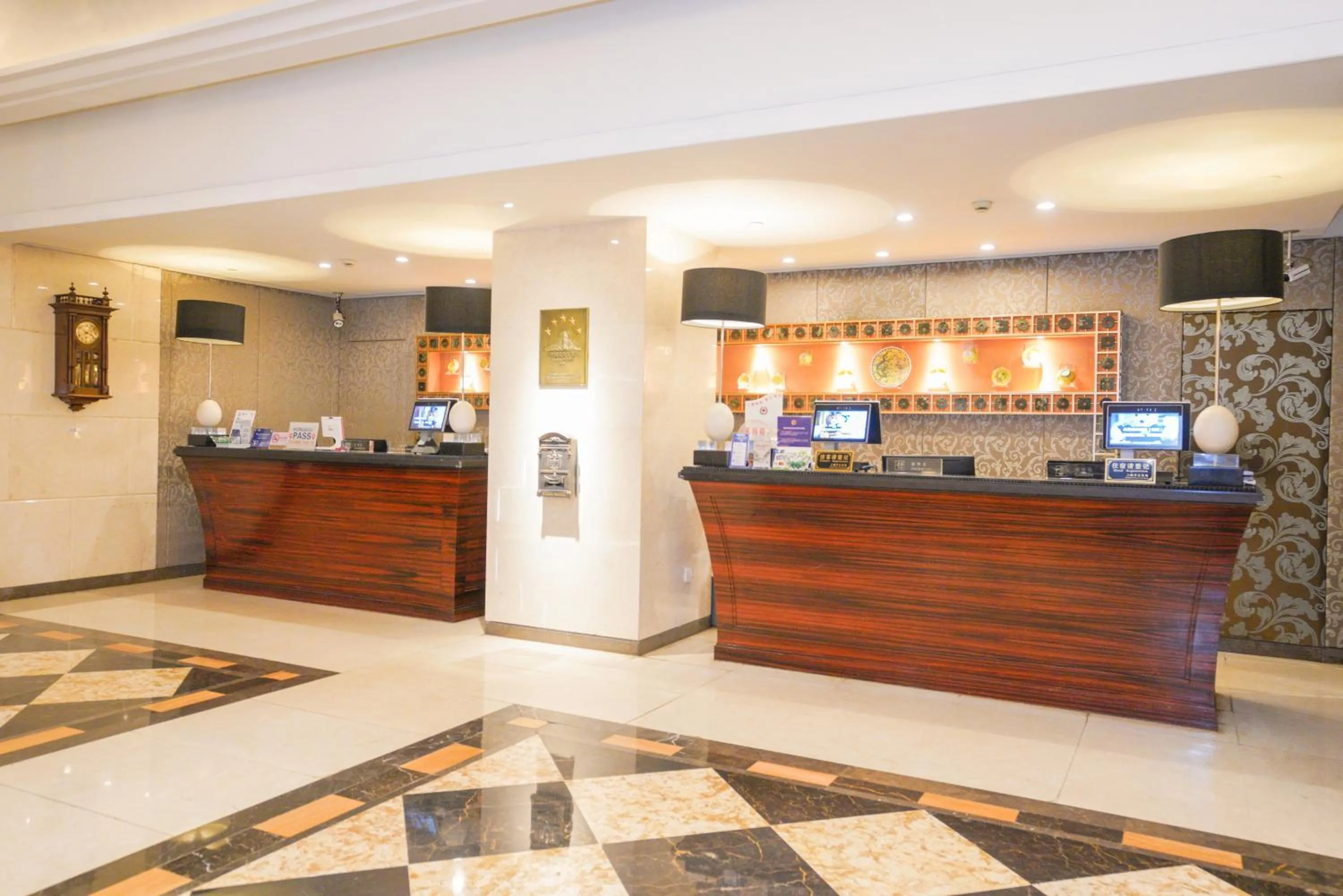 Lobby or reception in Broadway Mansions Hotel - On the Bund - Journey Through Time Old Shanghai Republic Dreams