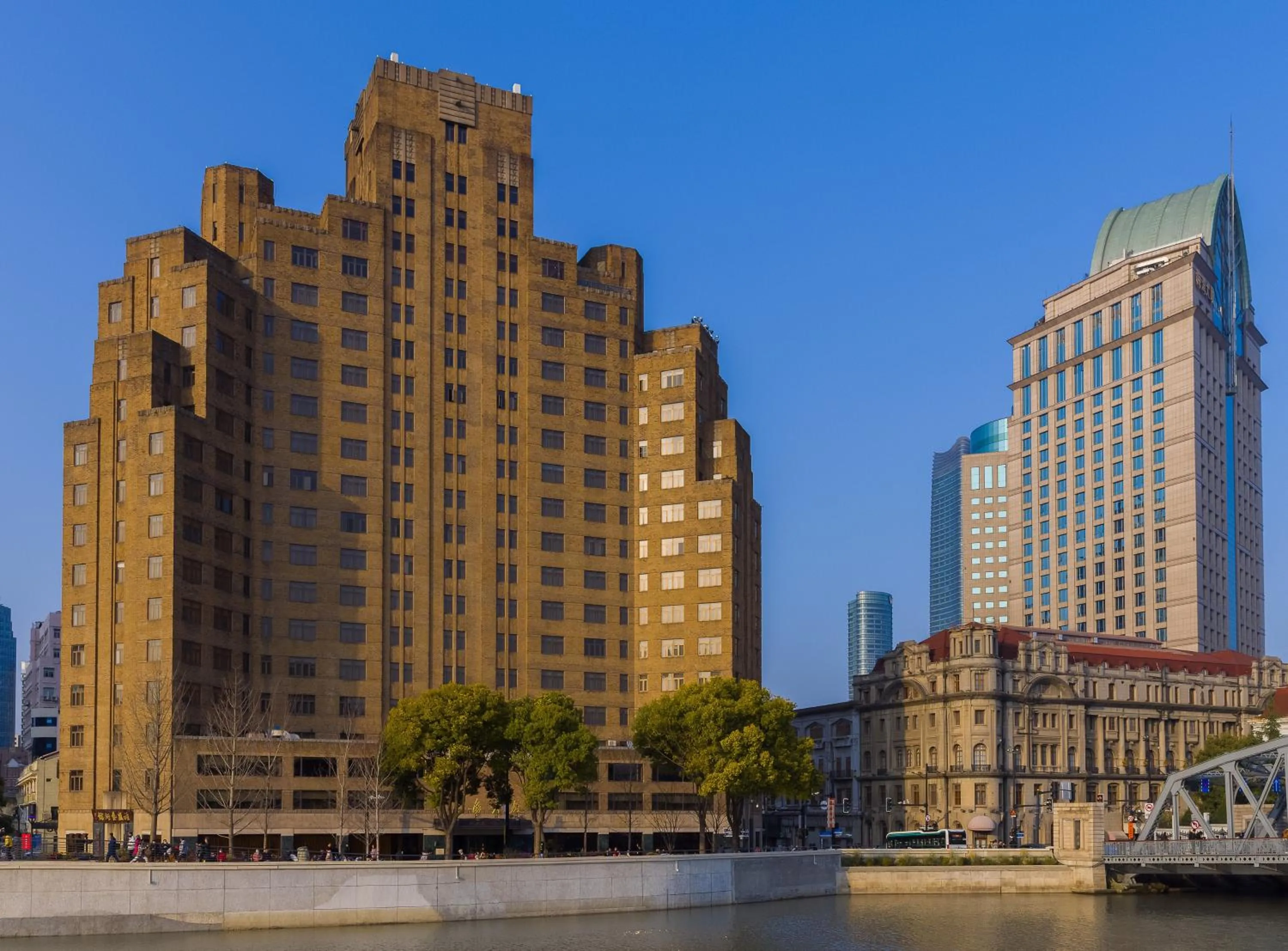 Property building in Broadway Mansions Hotel - On the Bund - Journey Through Time Old Shanghai Republic Dreams