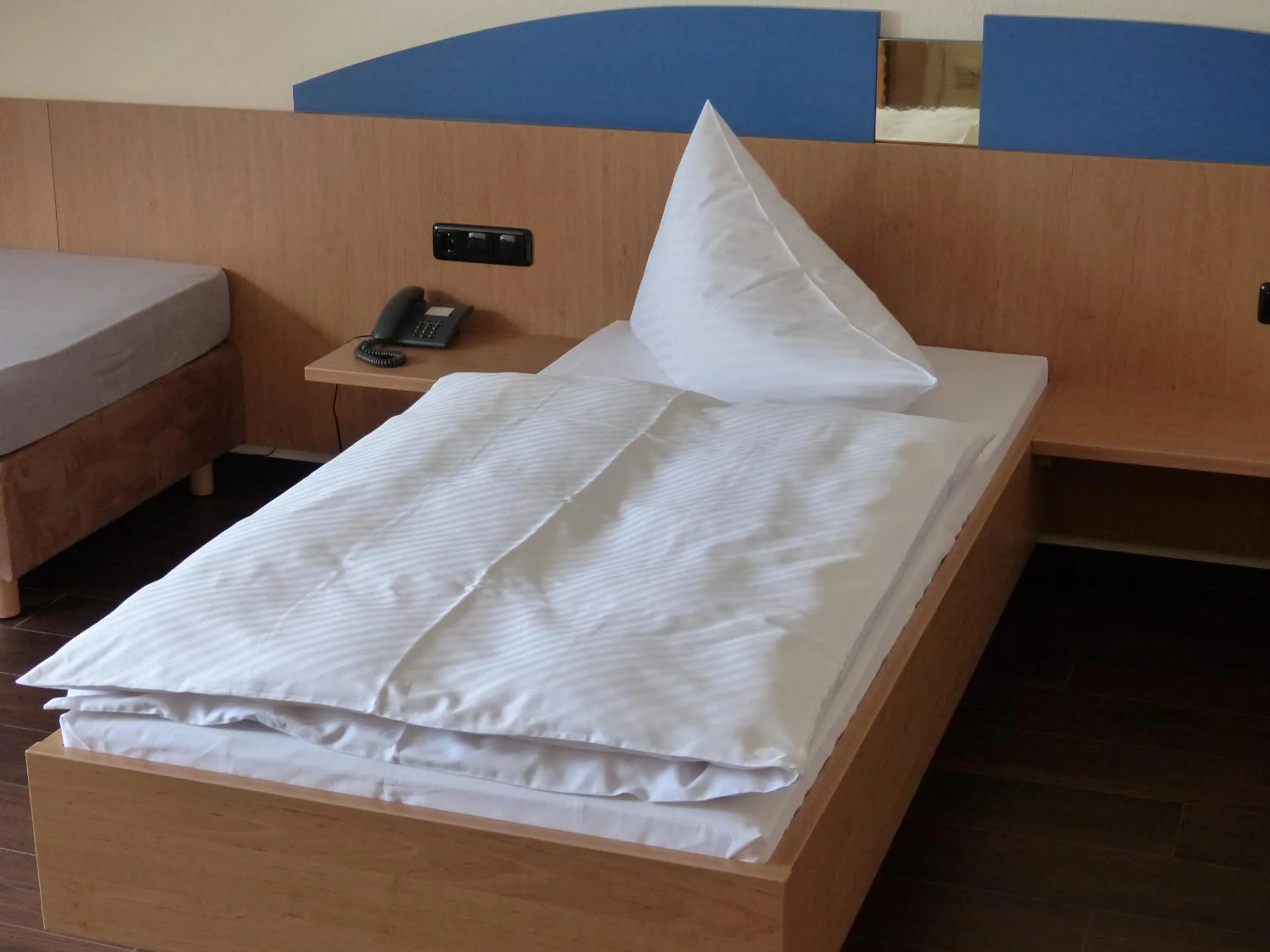 Decorative detail, Bed in Hotel Zum Anger