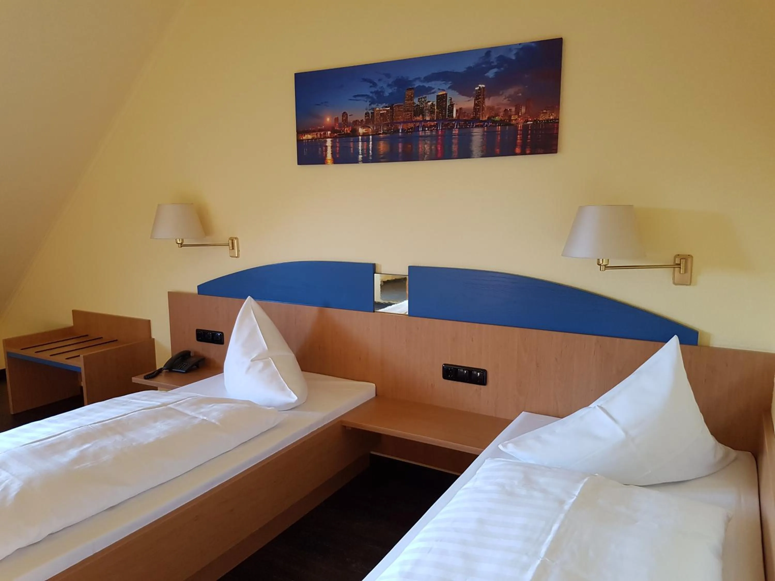 Decorative detail, Bed in Hotel Zum Anger