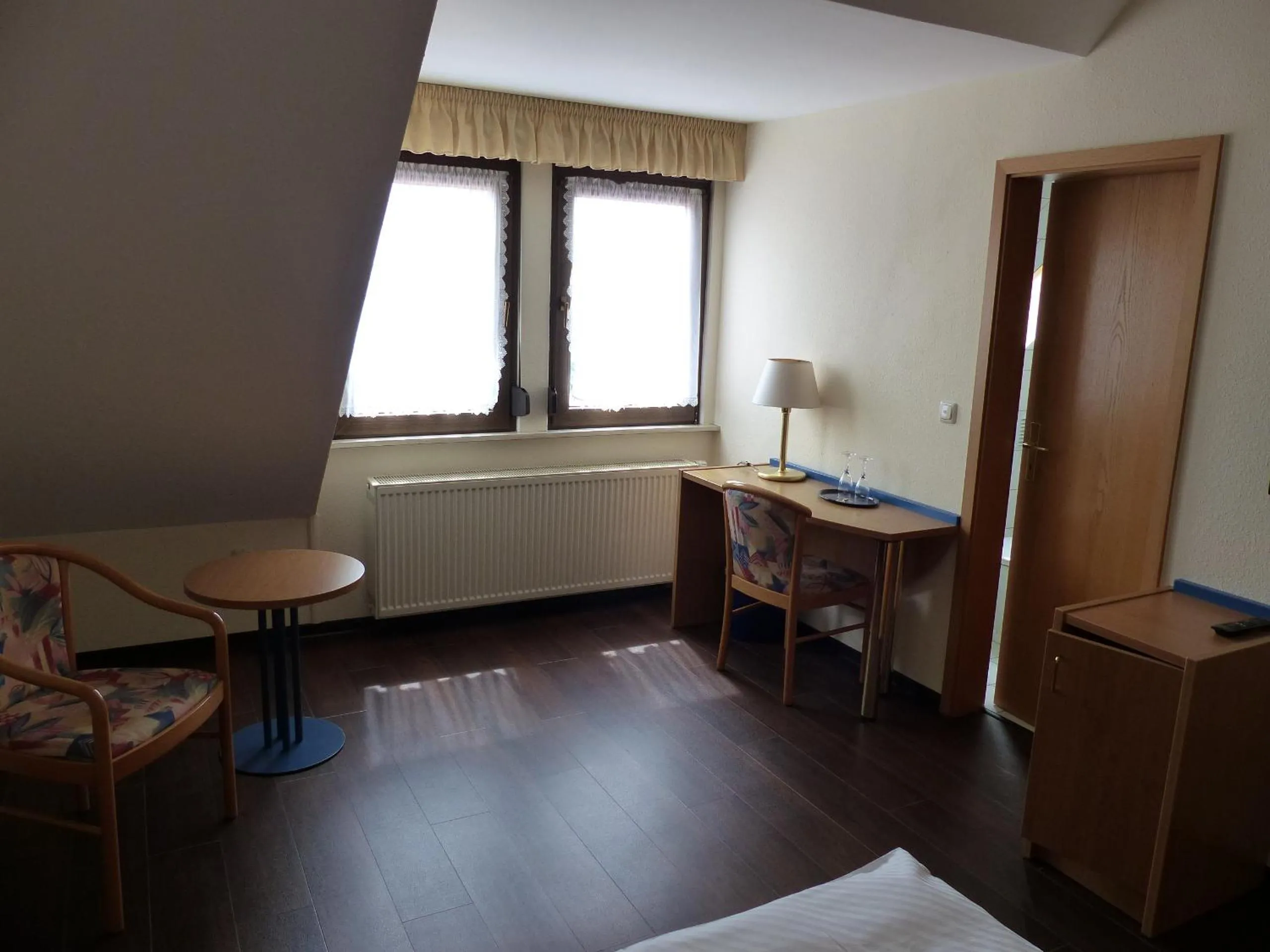 Decorative detail, Bed in Hotel Zum Anger