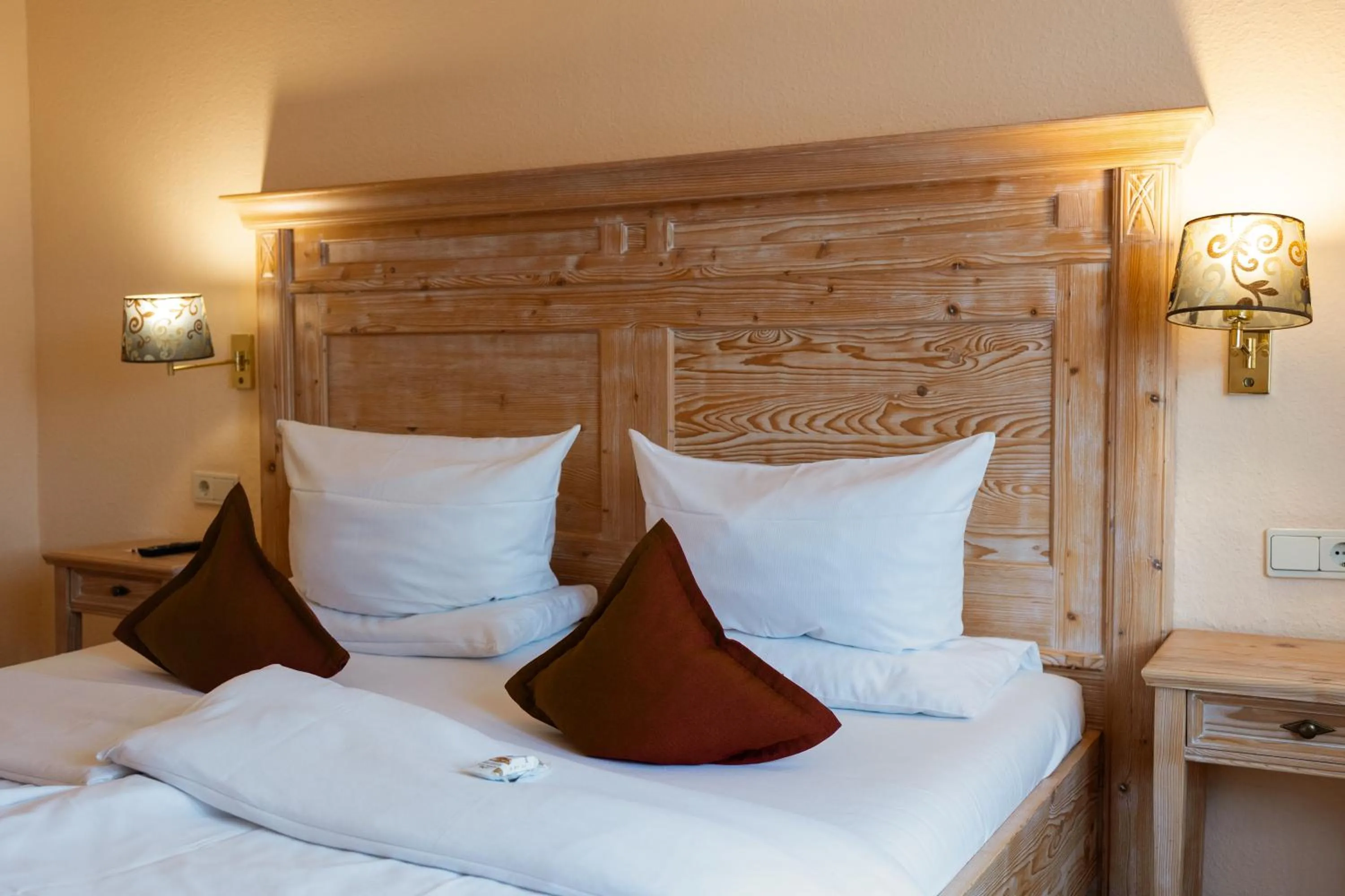 Bed in Hotel Kübler