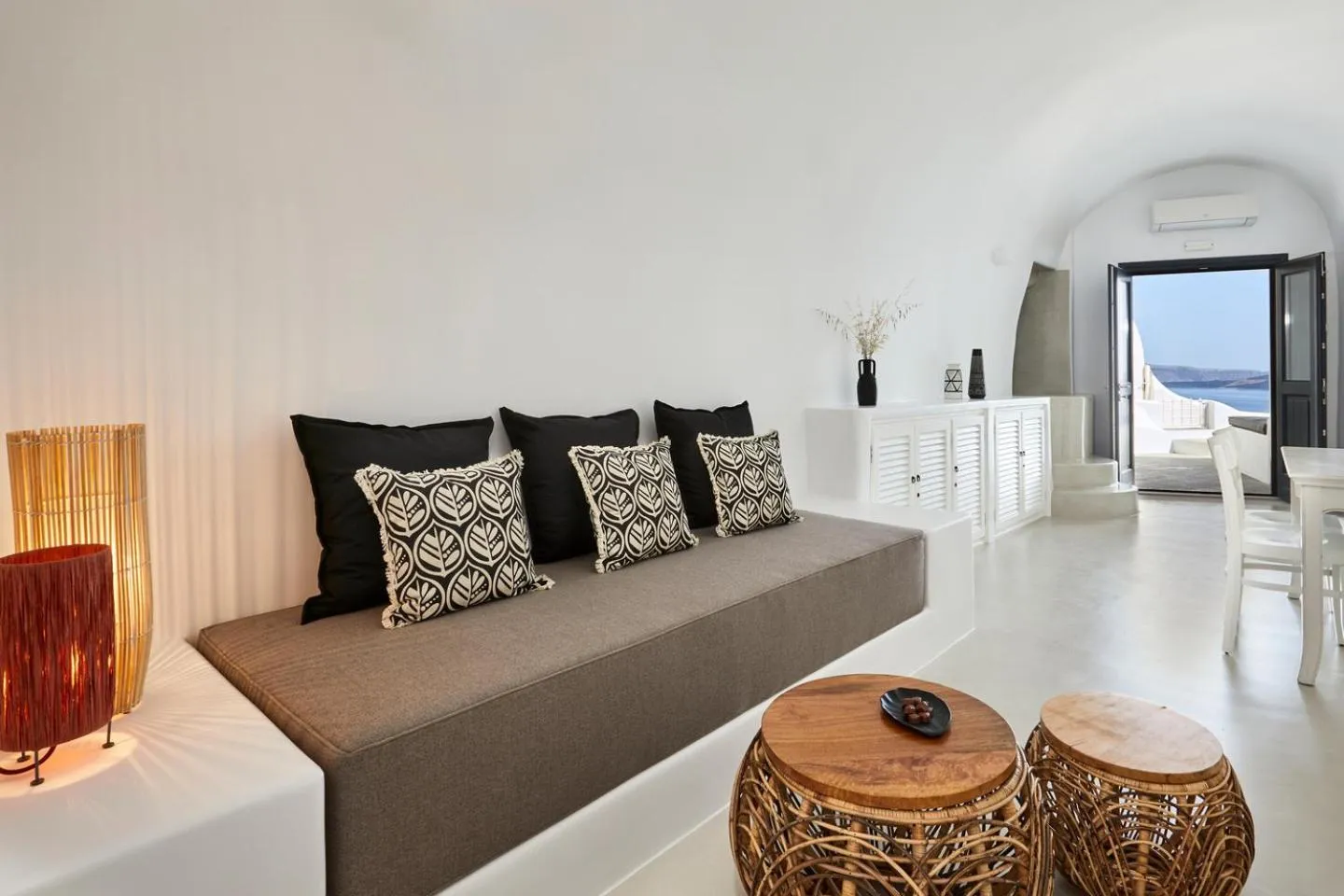 Living room in Blue Art Caves