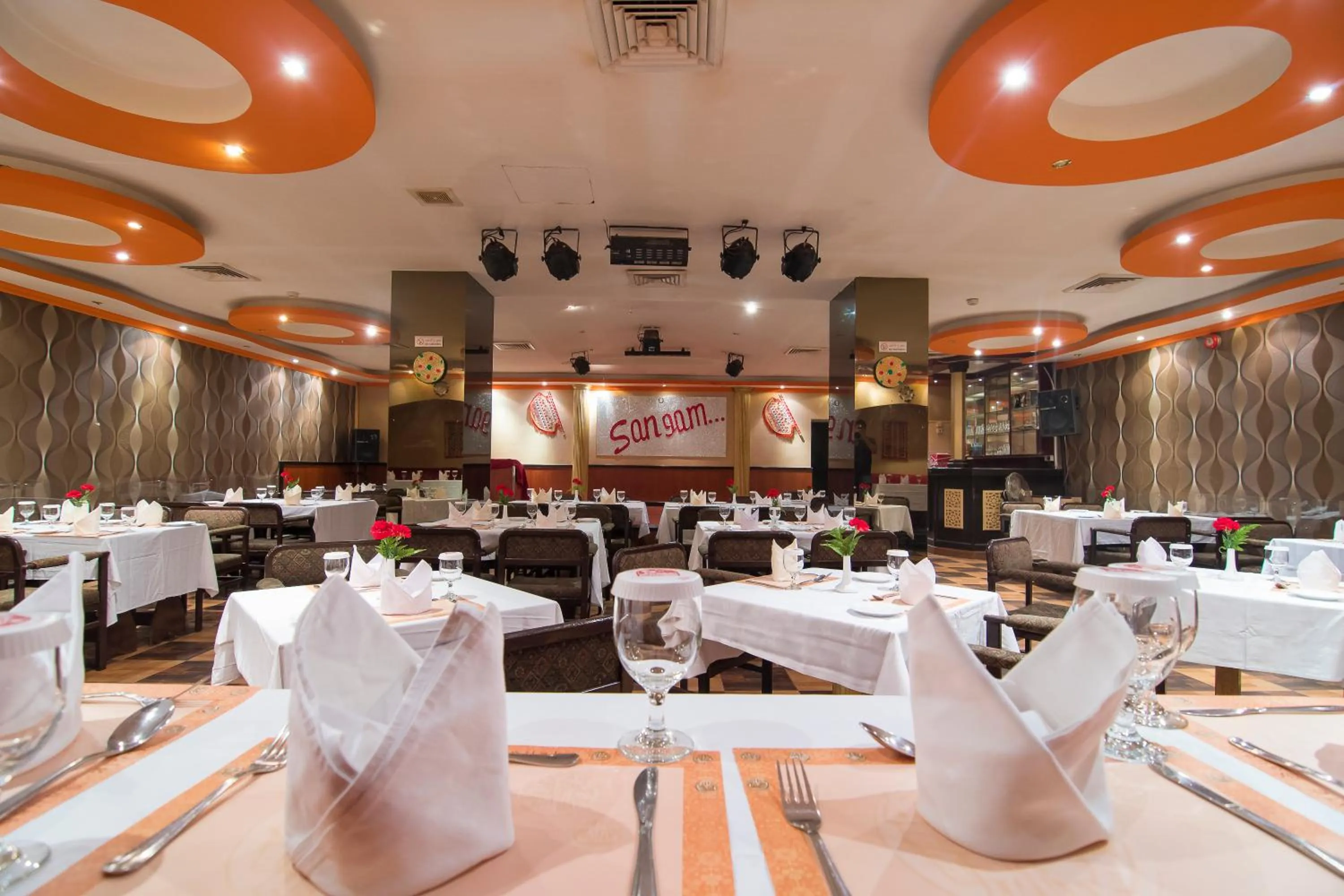 Evening entertainment in Delmon International Hotel