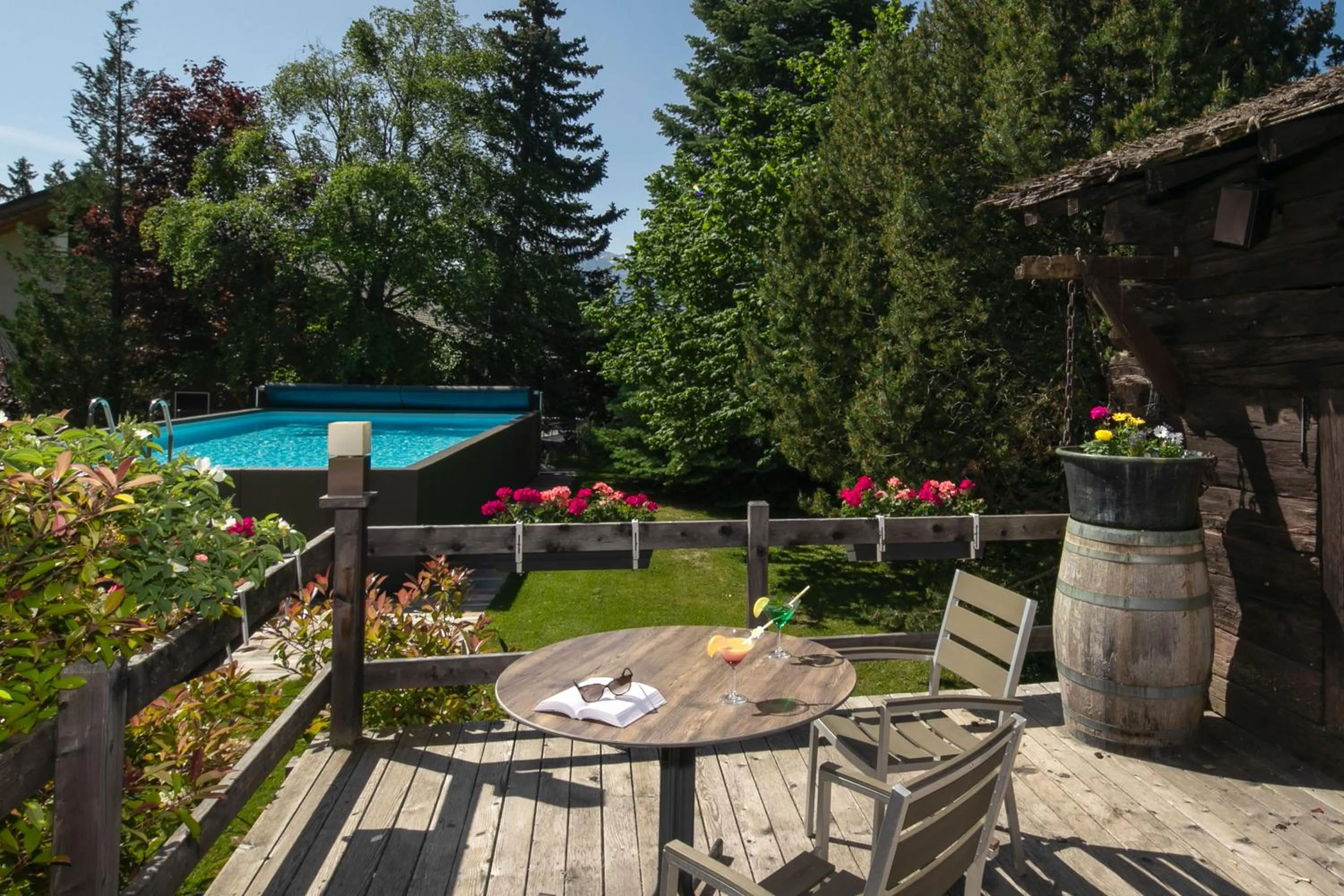 Patio in Hotel La Prairie