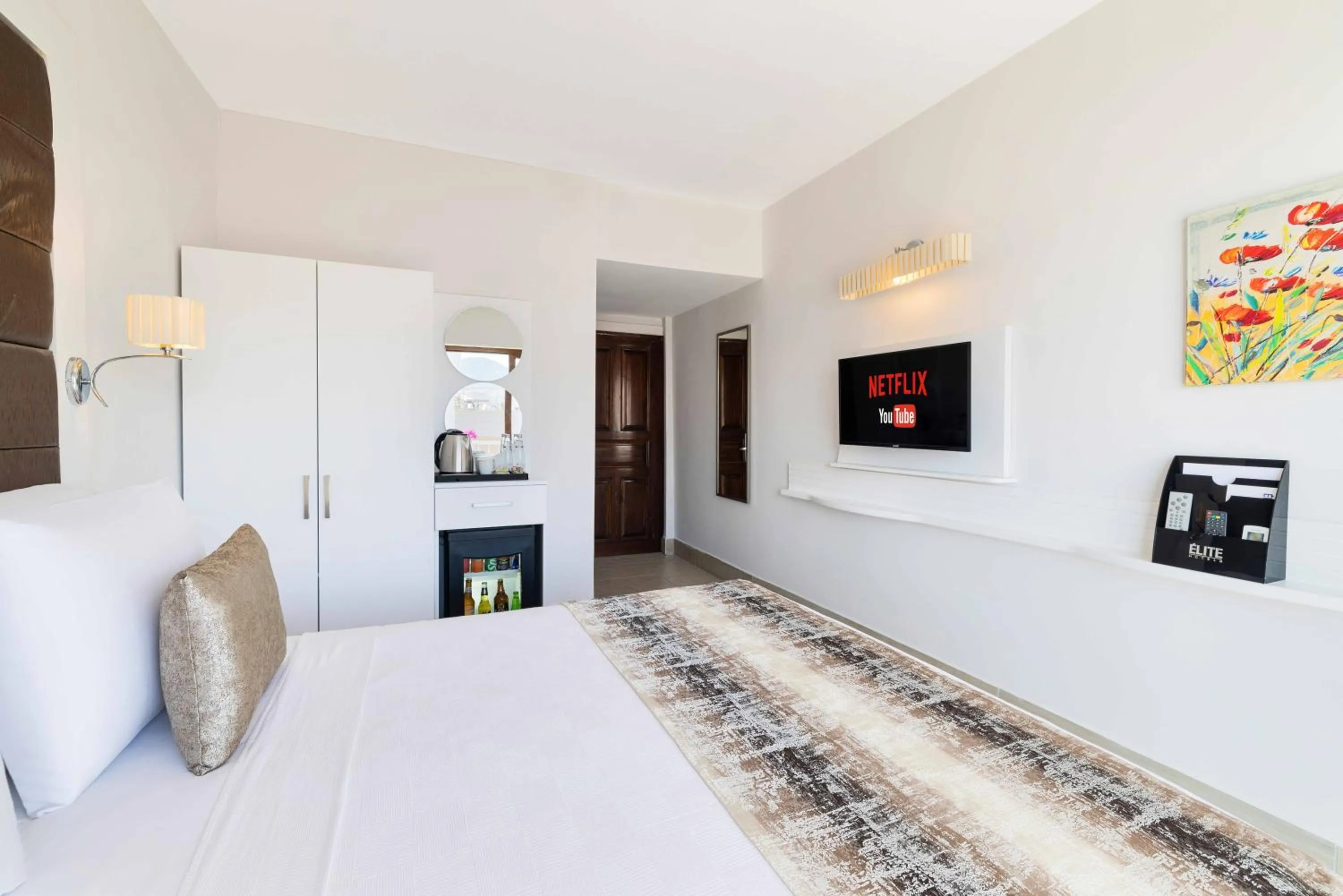 Bedroom, Bed in Elite Hotel Yalıkavak