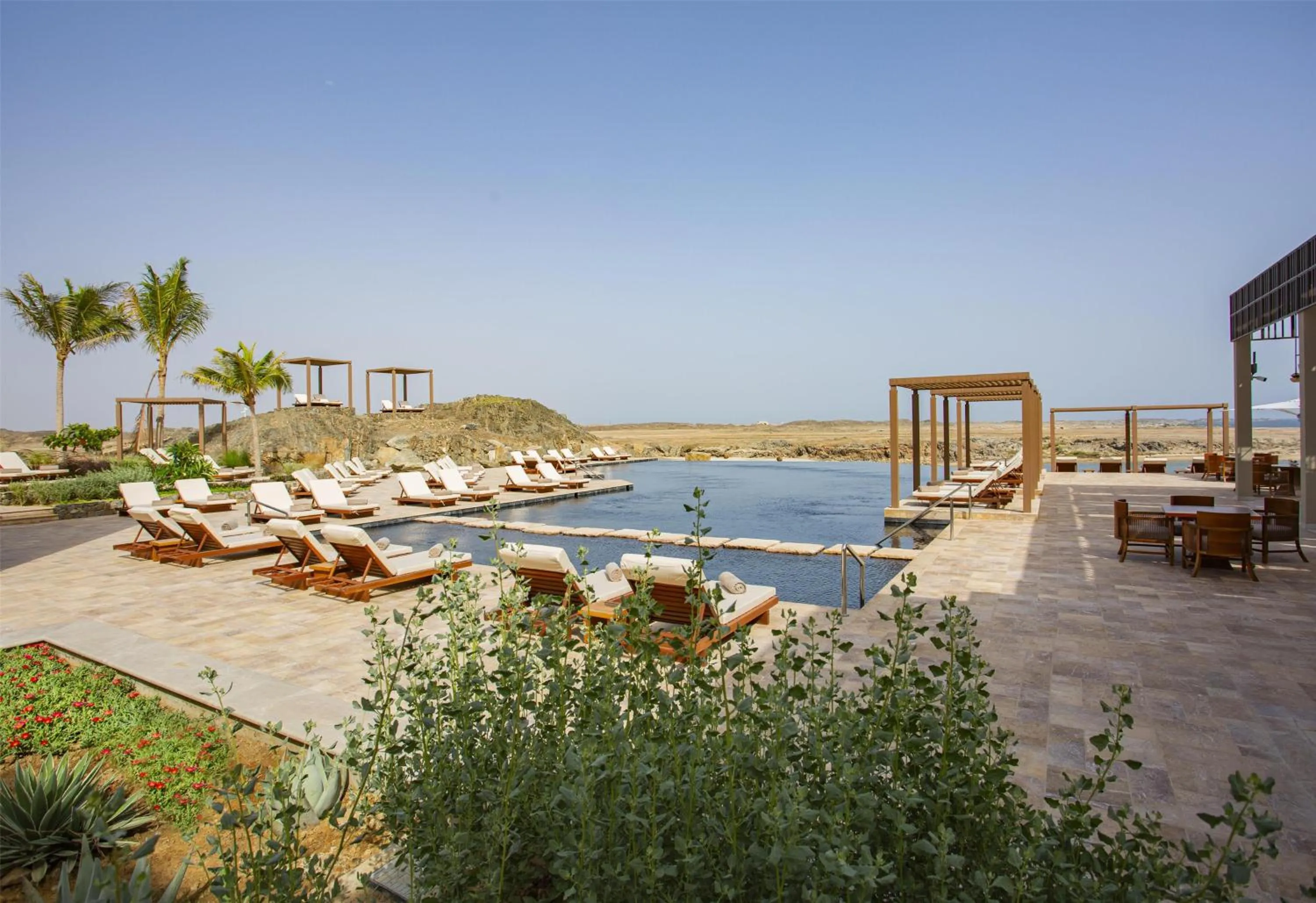 Swimming pool in Alila Hinu Bay Salalah Mirbat