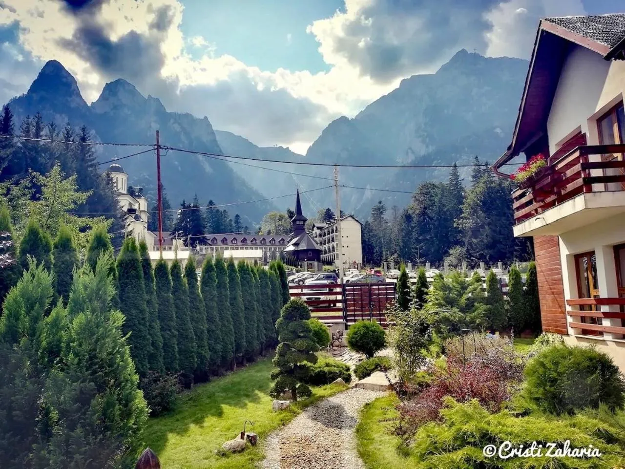 Garden view in Villa Ermitage