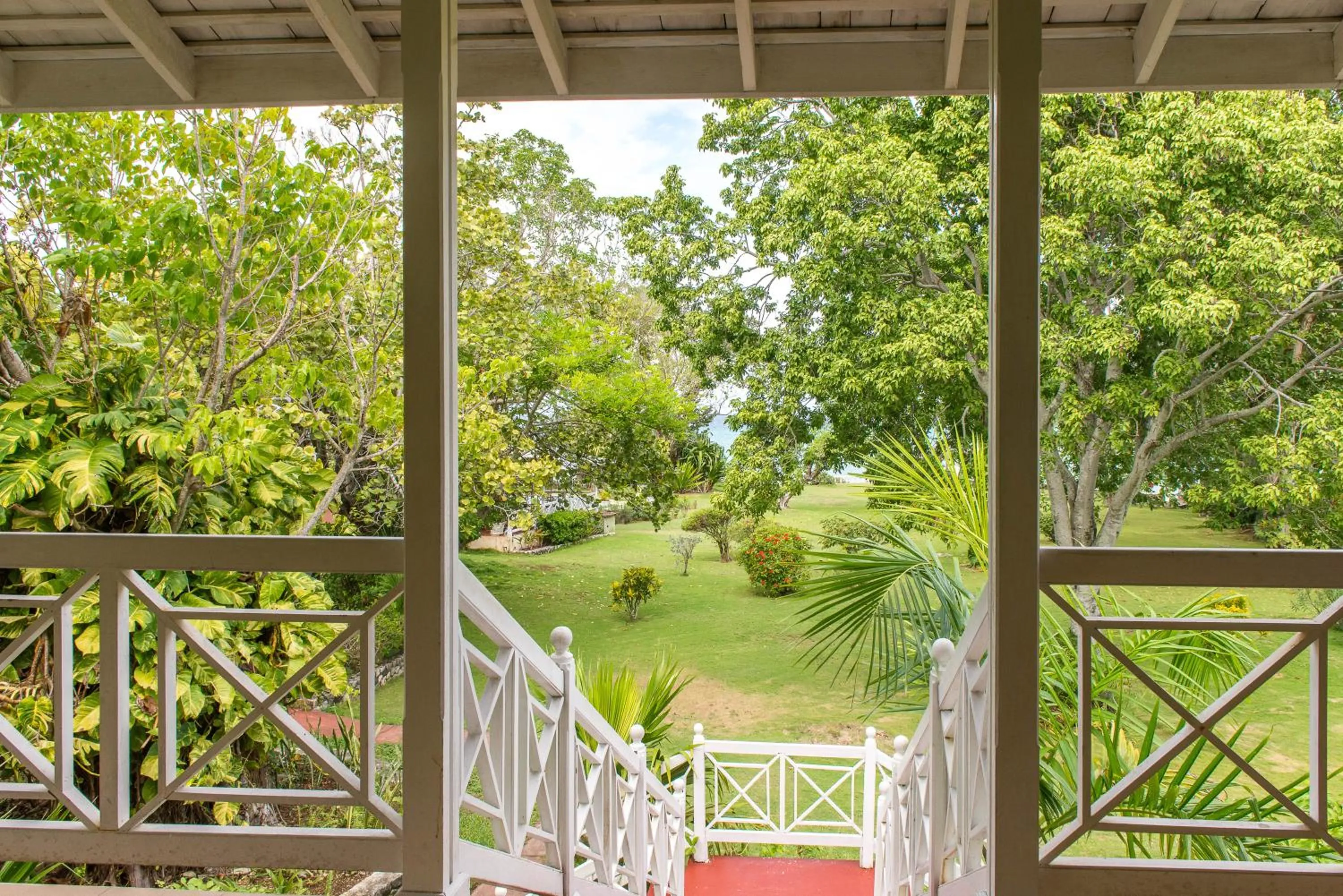 Garden view in Villa Viento