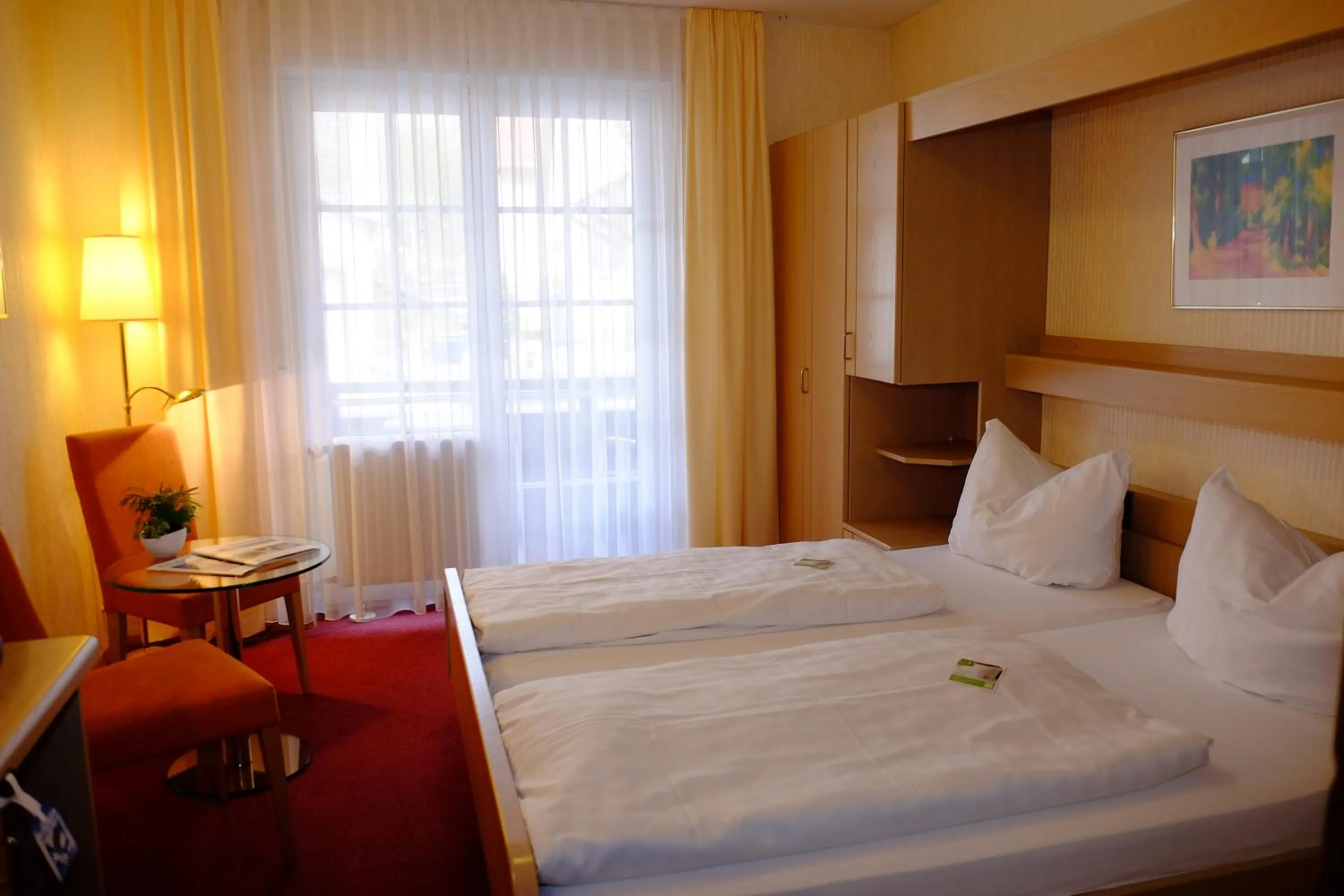 Bed in Flair Hotel Schwanen