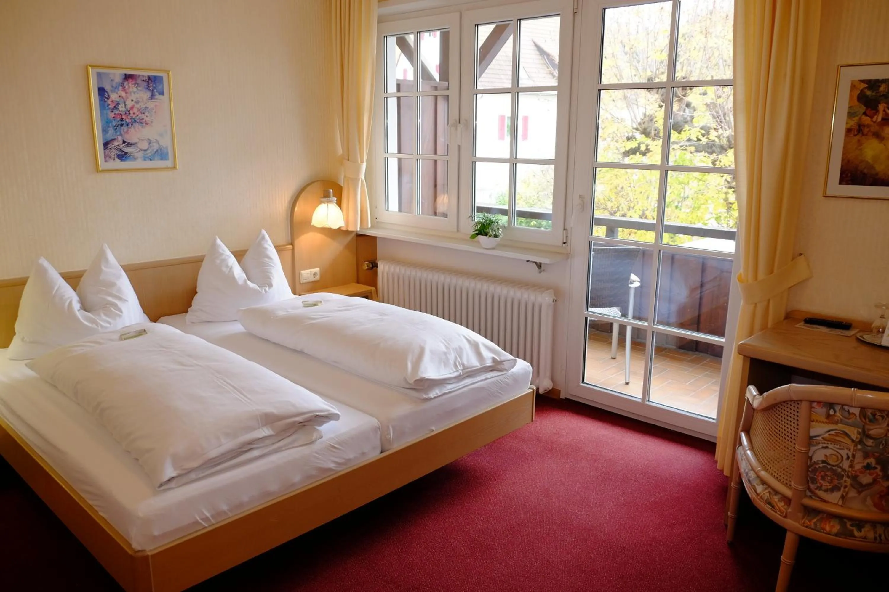 Bed in Flair Hotel Schwanen