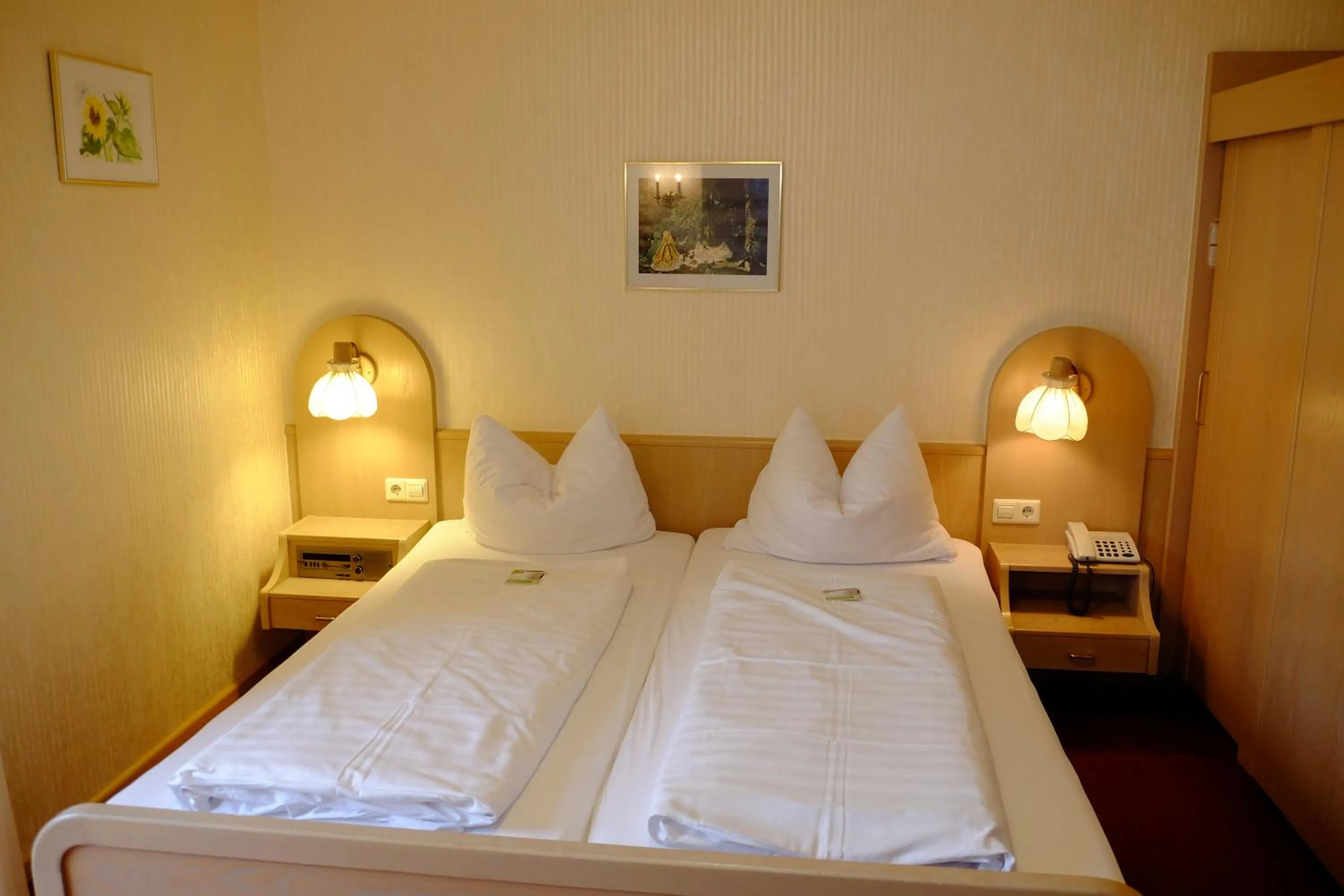 Bed in Flair Hotel Schwanen
