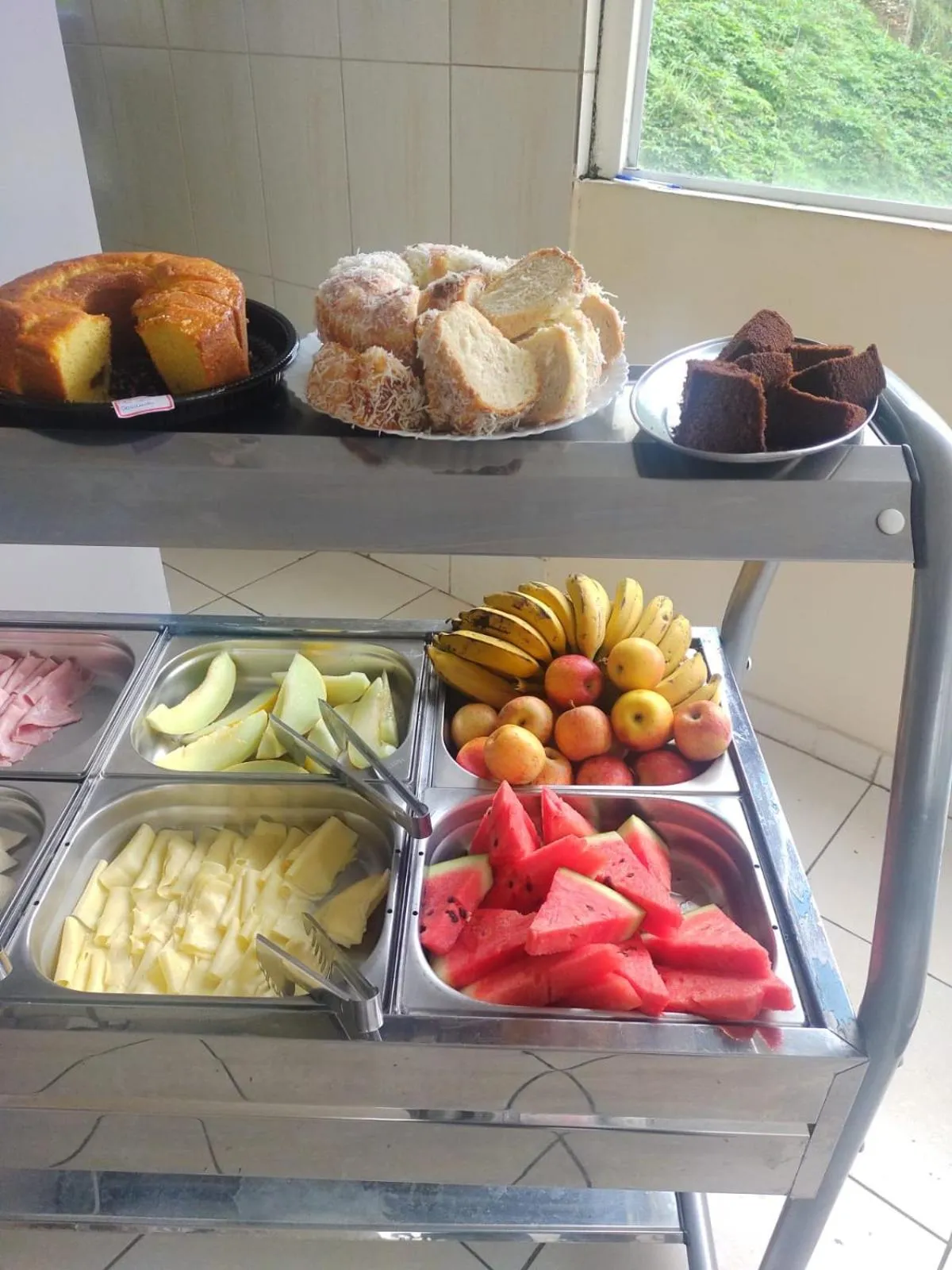 Buffet breakfast in Pousada Bella Vista