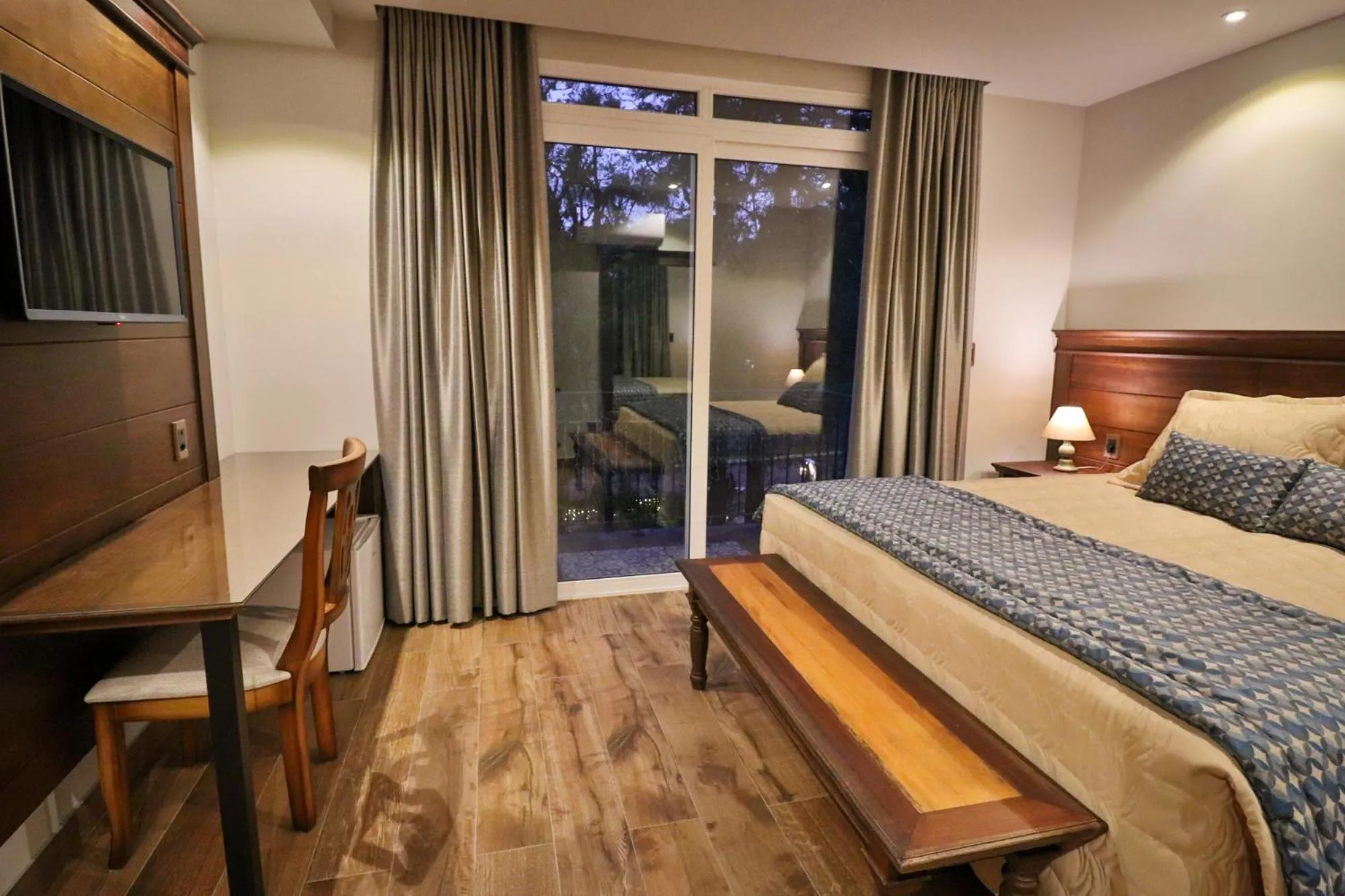 Bed in Pousada Serra Paradiso