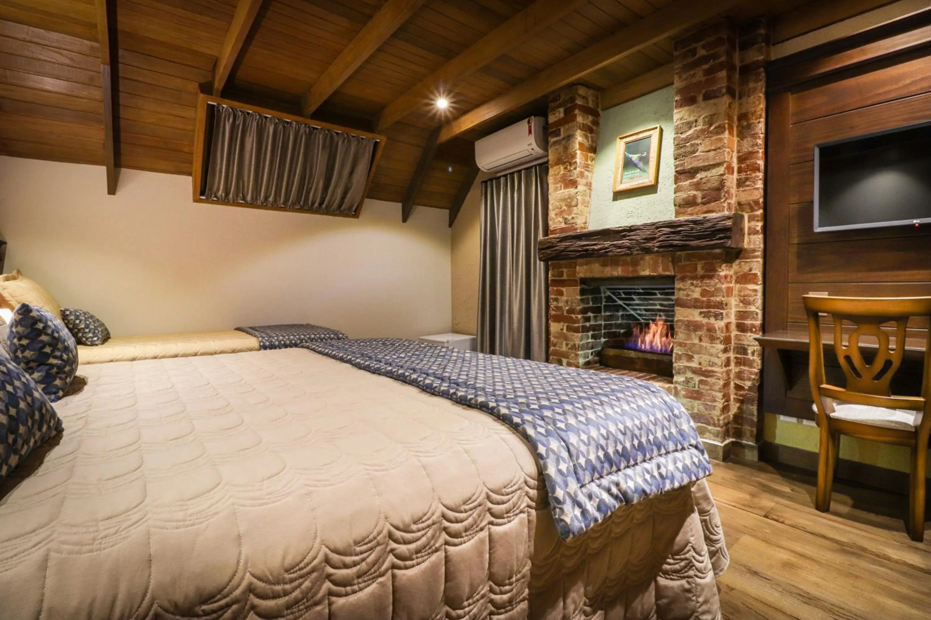 Bed in Pousada Serra Paradiso