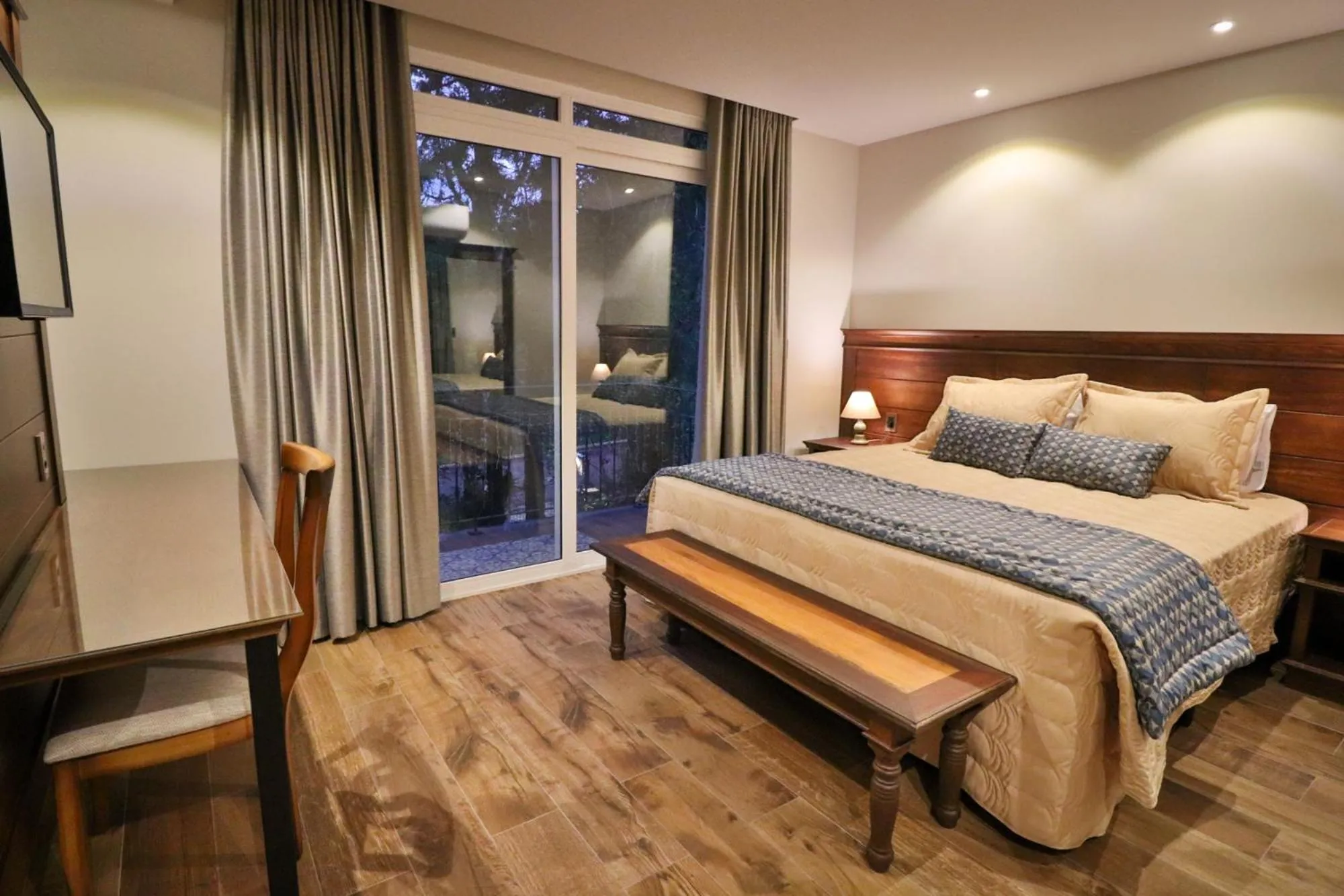 Bed in Pousada Serra Paradiso