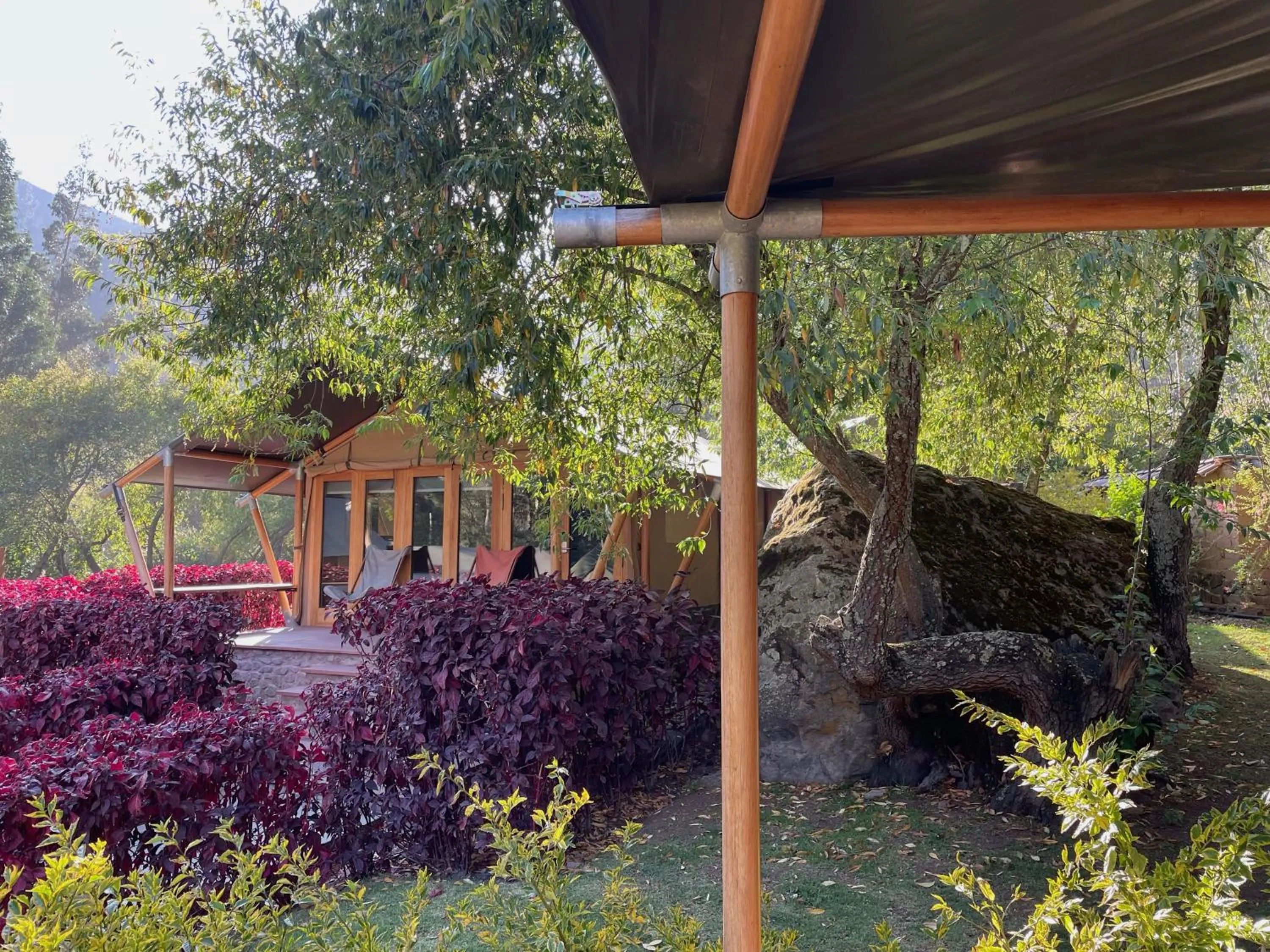 Garden in Las Qolqas EcoResort Ollantaytambo