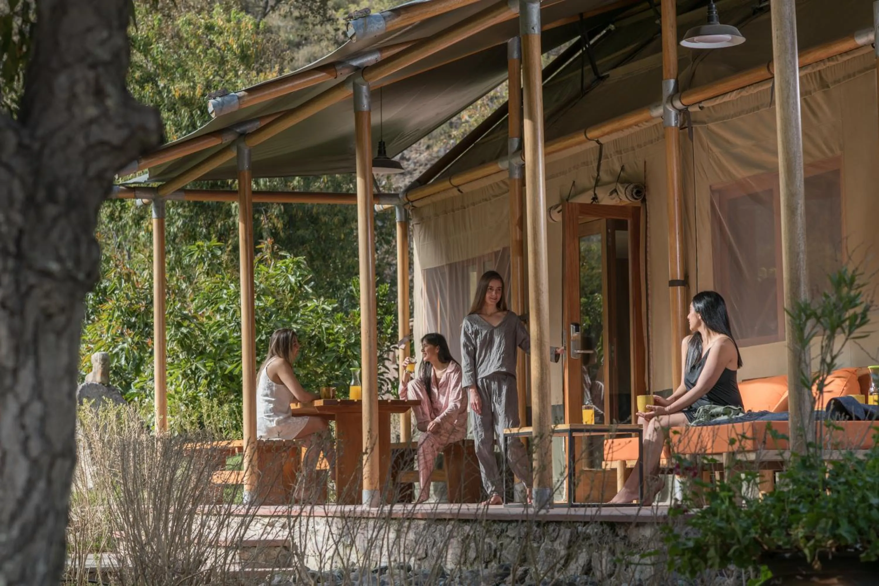 Balcony/Terrace in Las Qolqas EcoResort Ollantaytambo