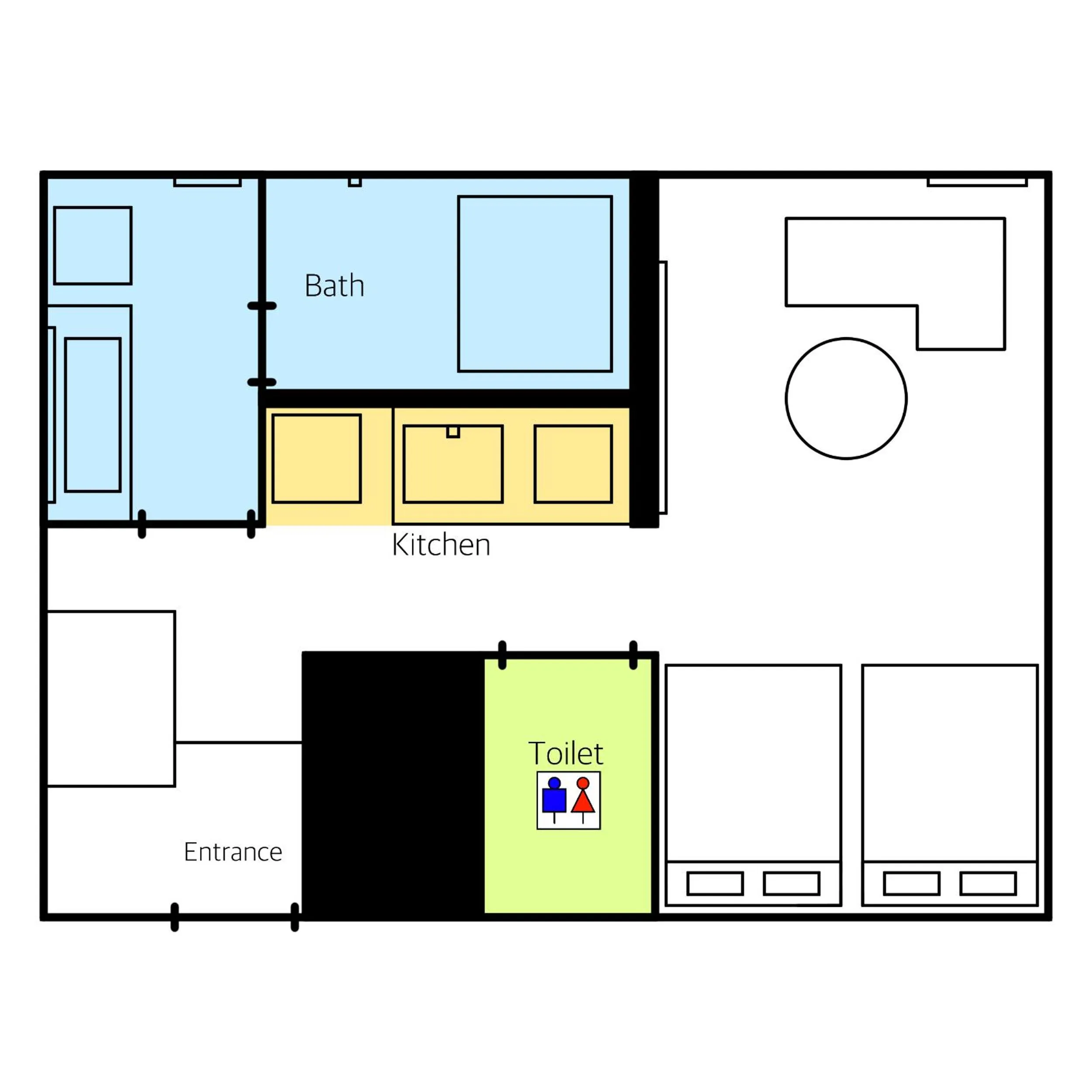 Floor plan in GRAND BASE Hakata Premium