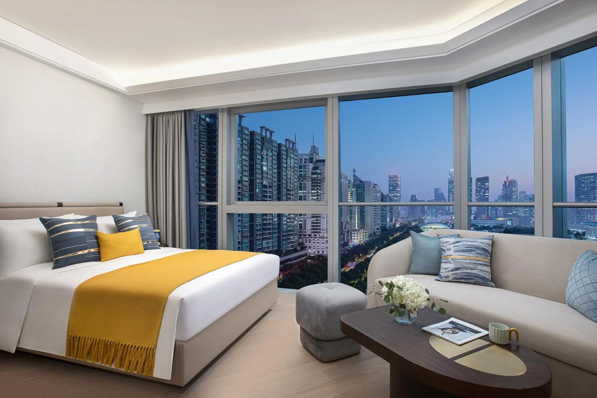 City view, Bed in Star Residence ICC Guangzhou