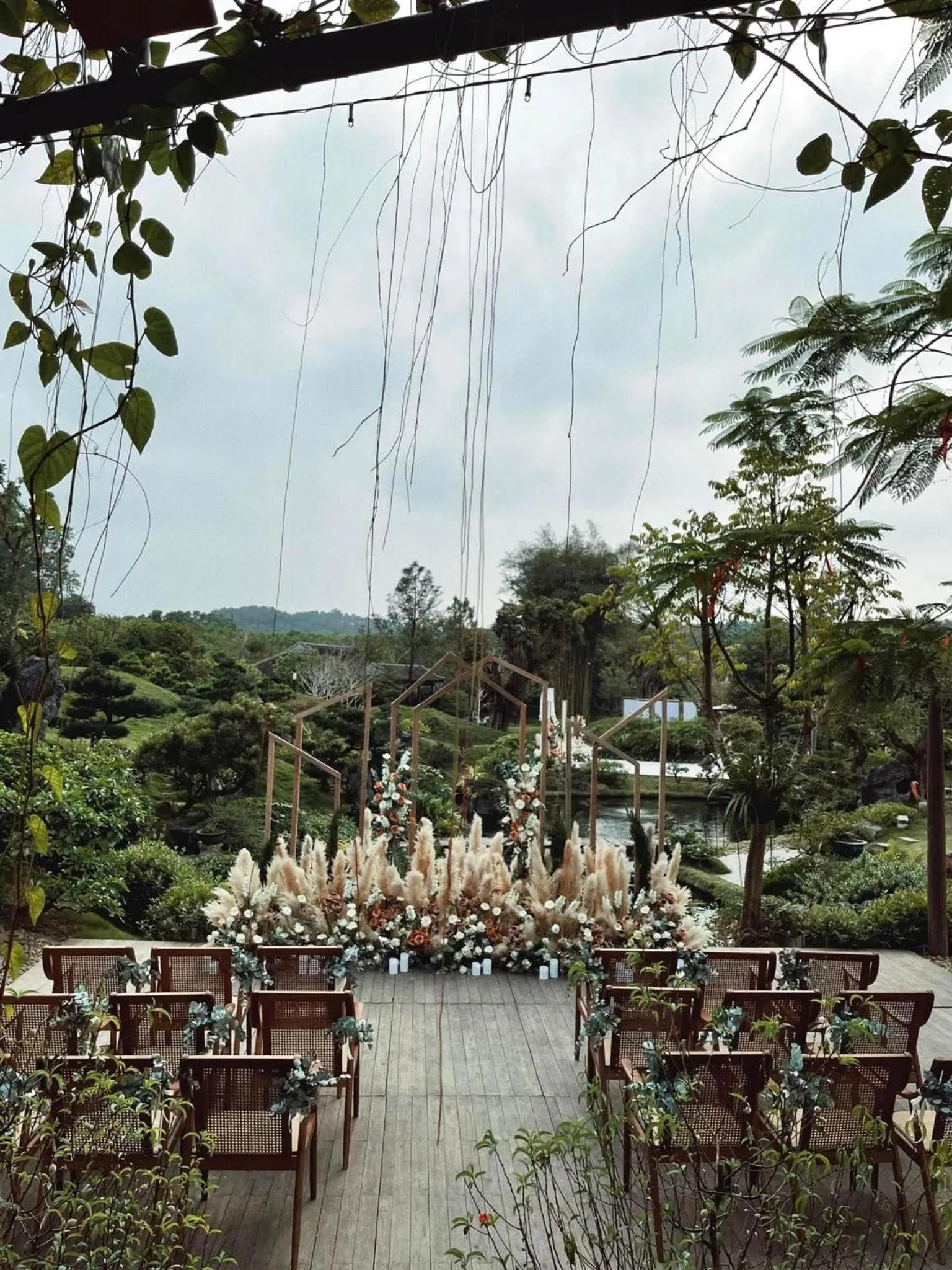 Garden view in aNhill Boutique