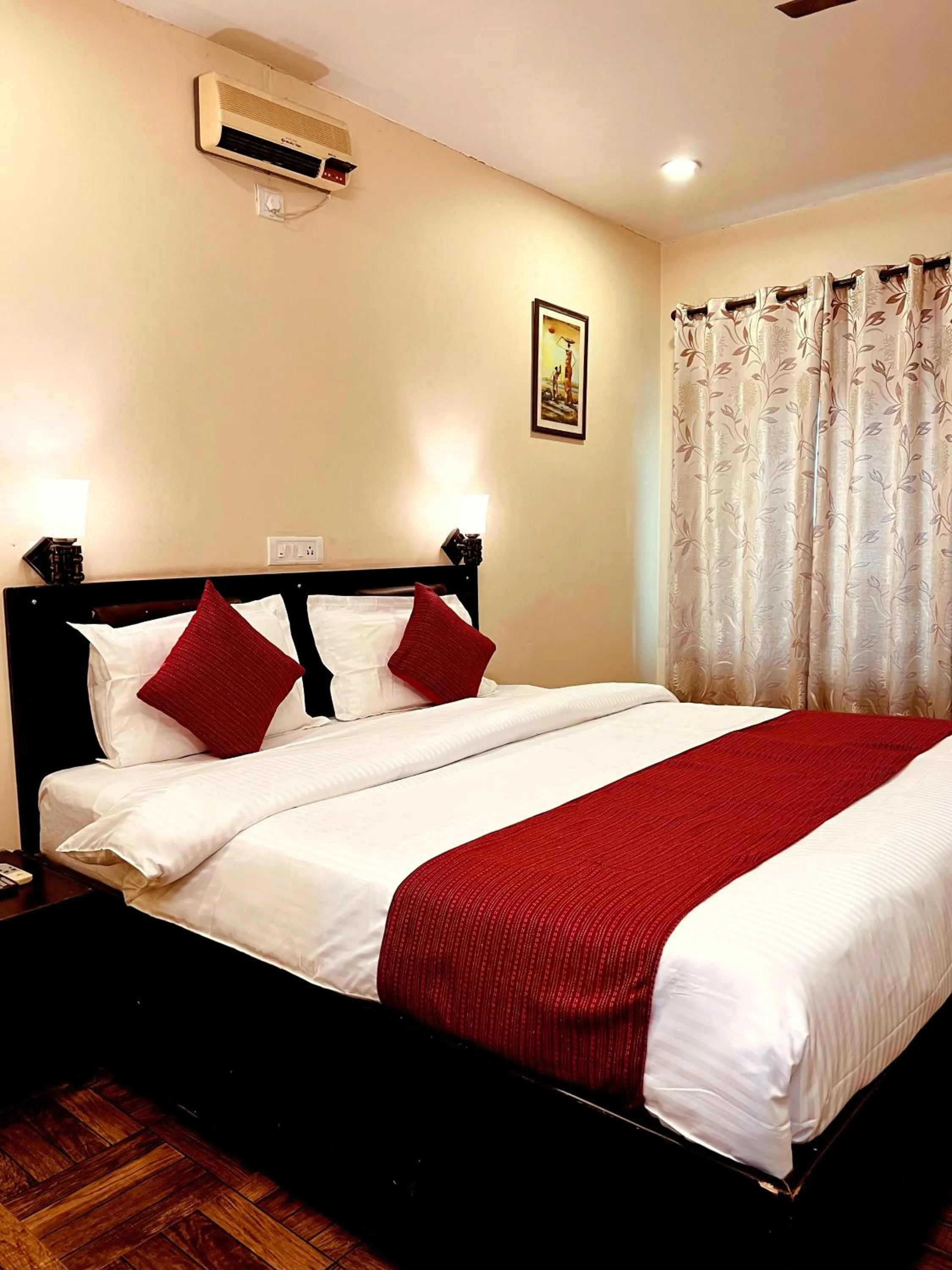 Bed in Hotel Sagarmatha