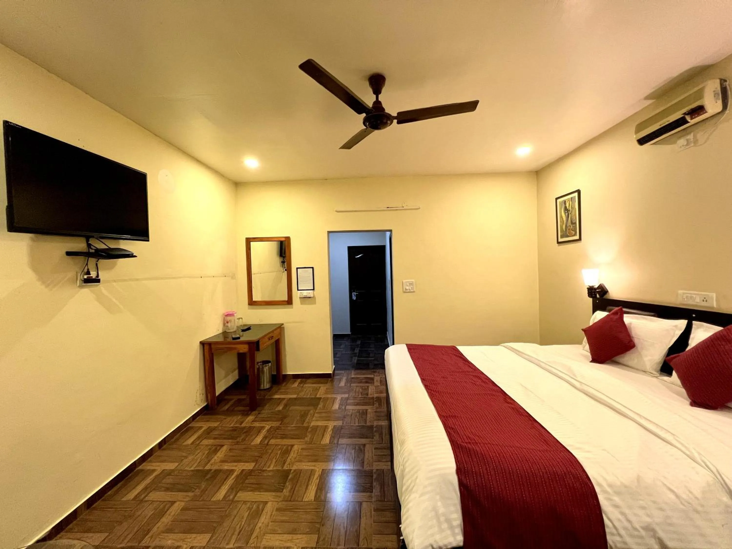 Bed in Hotel Sagarmatha