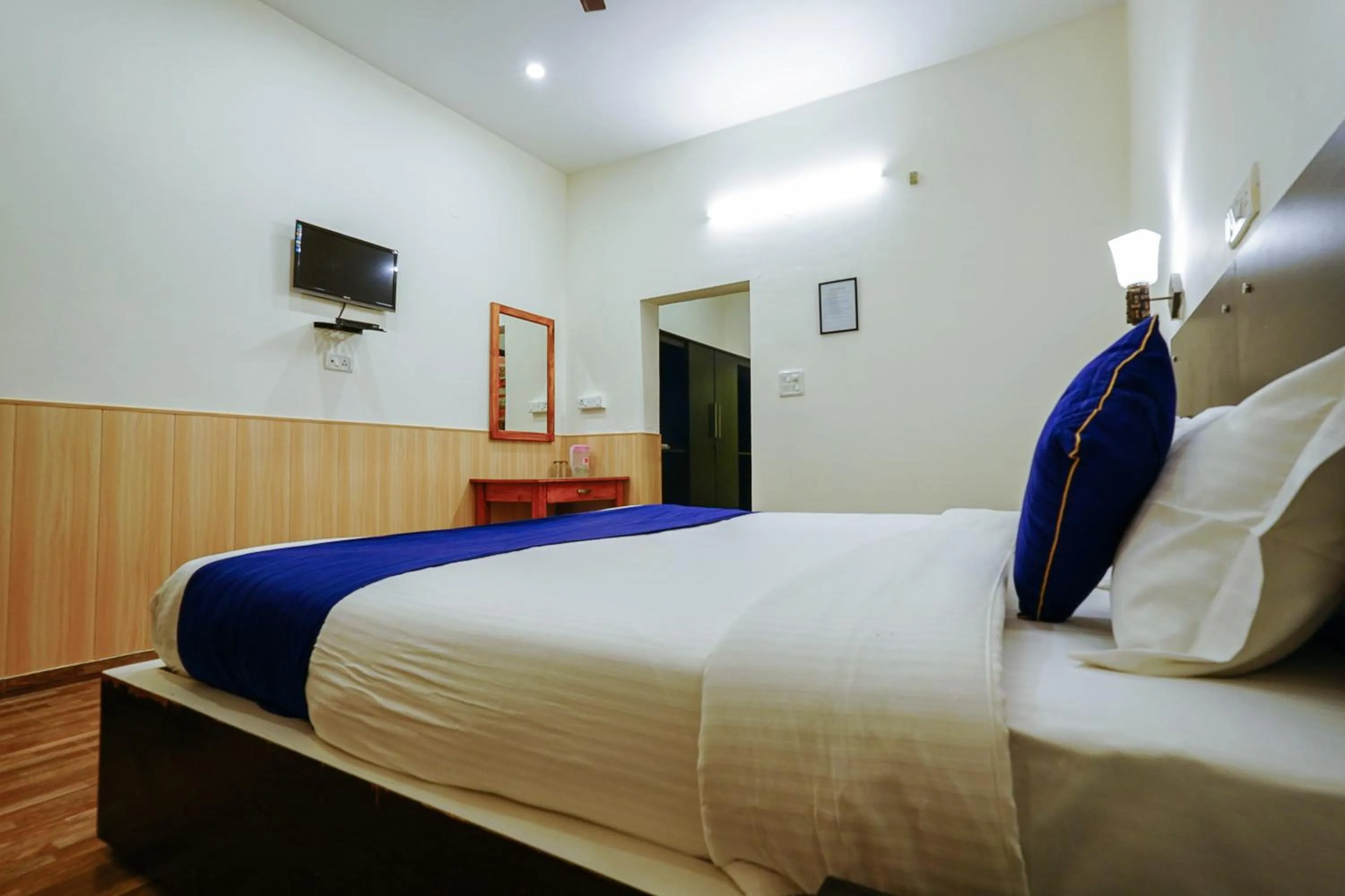 Bed in Hotel Sagarmatha