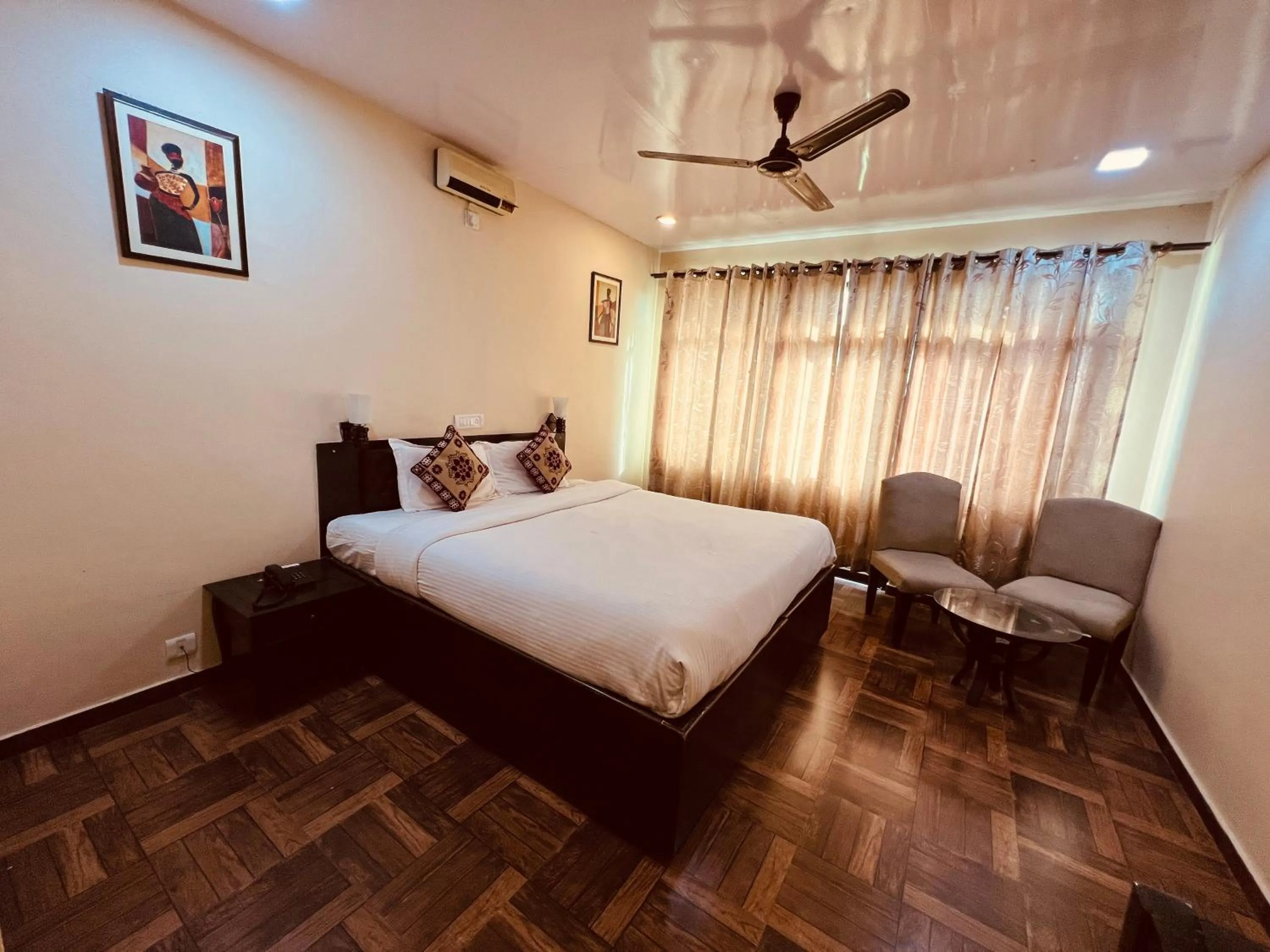 Bed in Hotel Sagarmatha