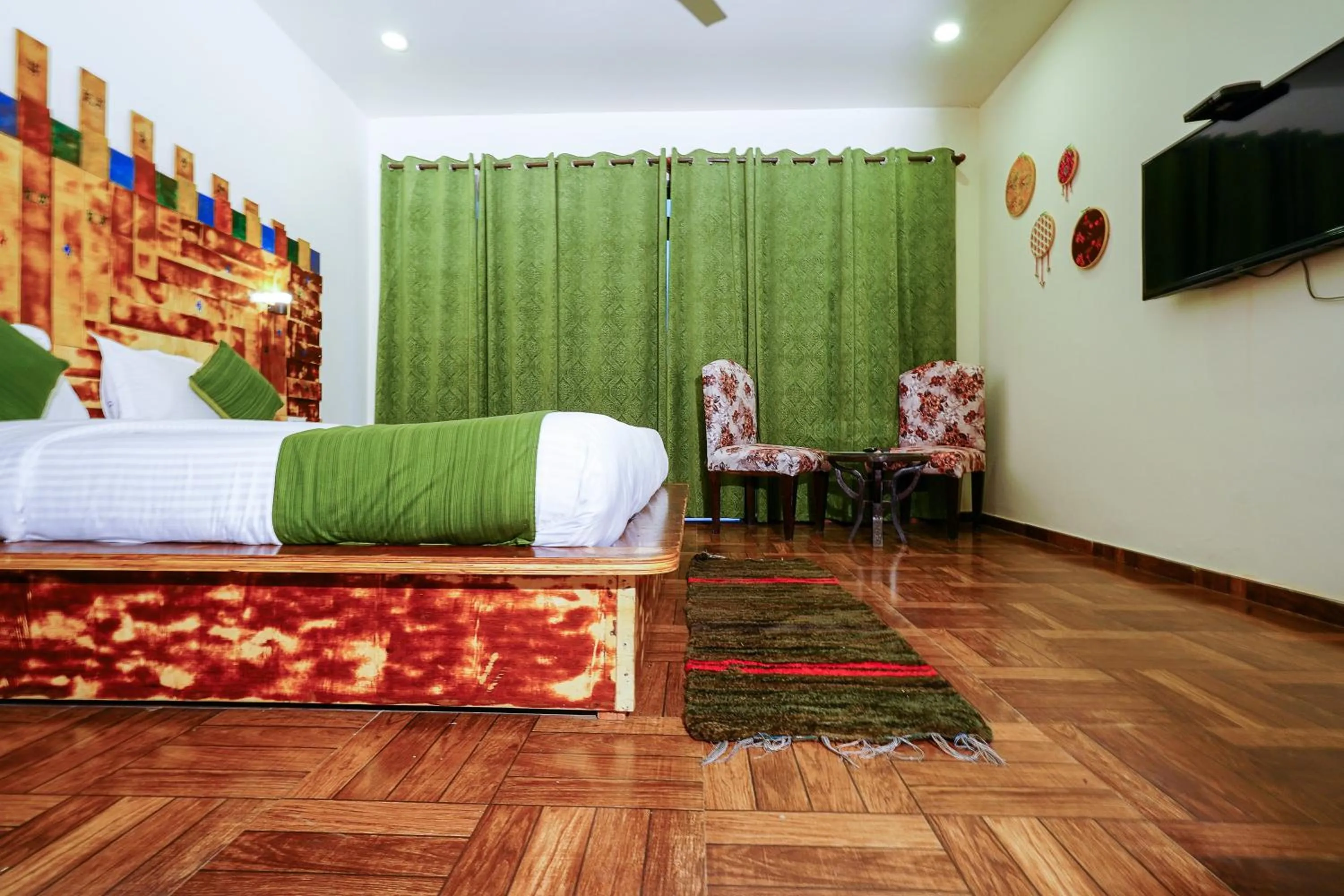 Bed in Hotel Sagarmatha