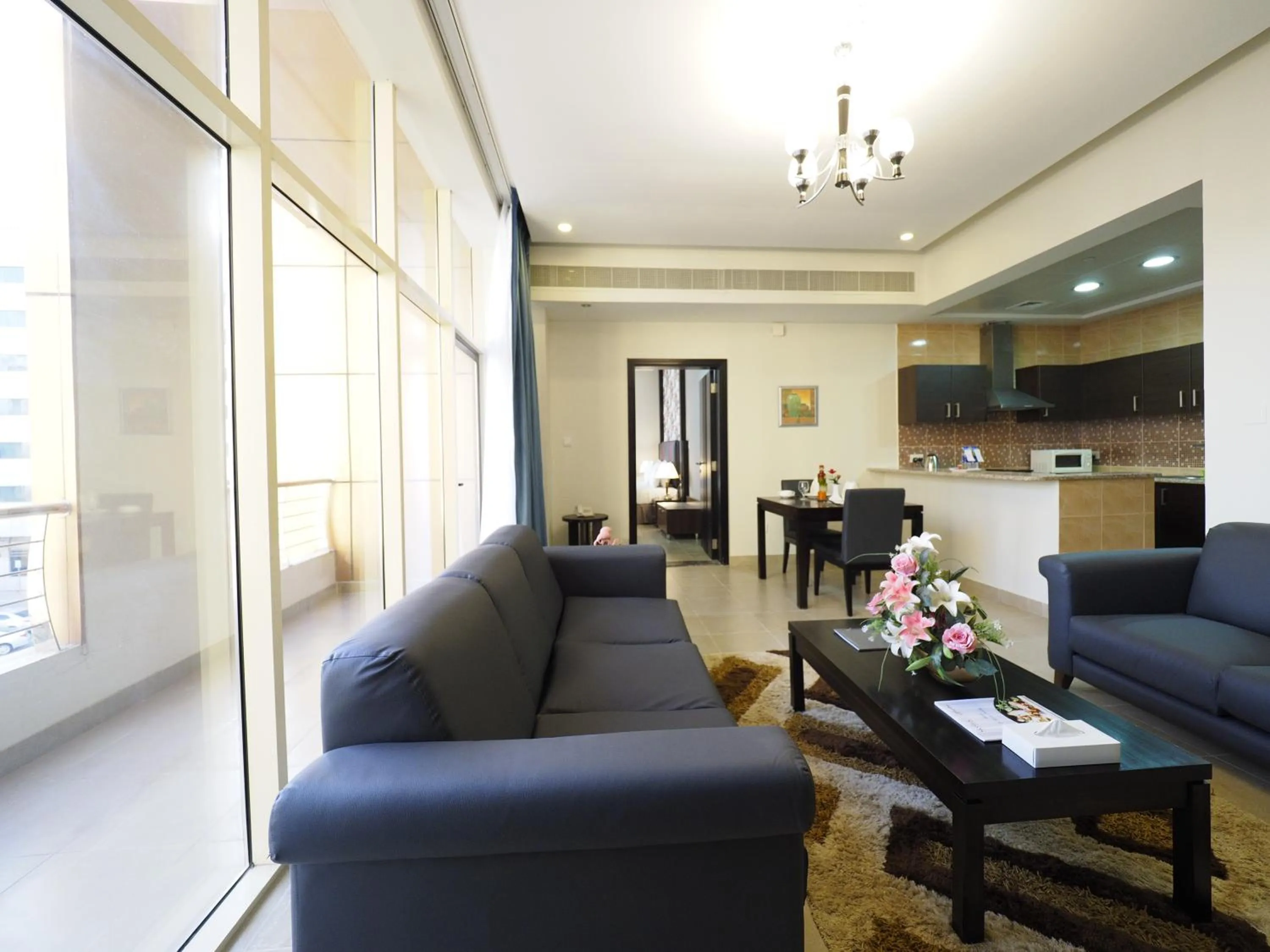 Living room in Skylark Hotel Apartments AL Barsha