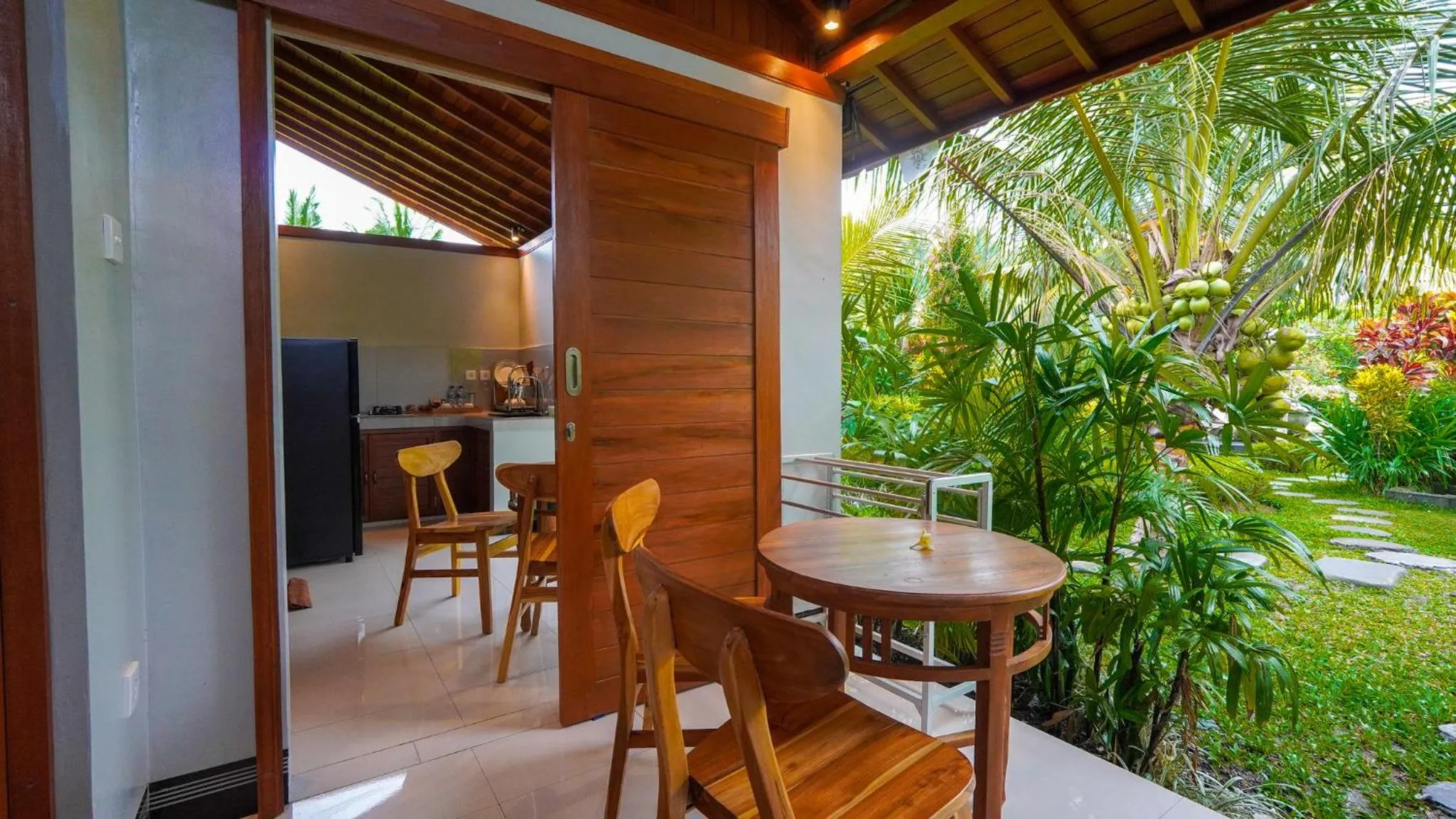 Patio in Green Coconut Cottage