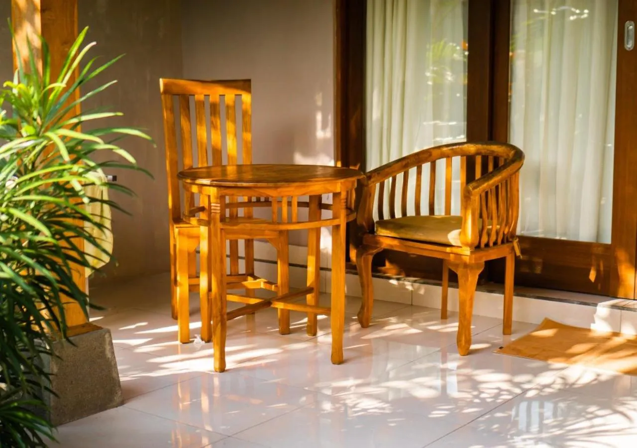 Seating area in Green Coconut Cottage