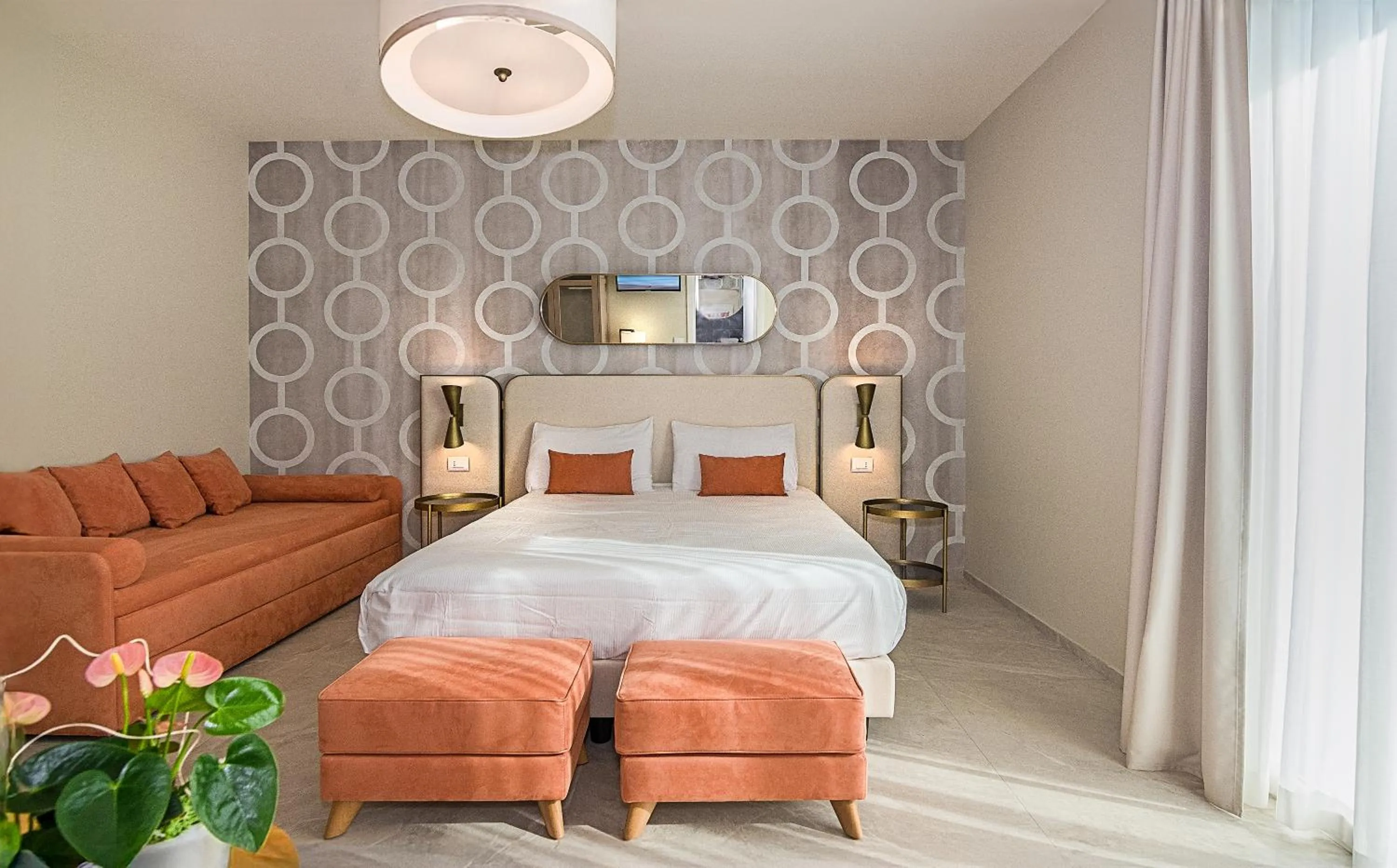 Bedroom, Bed in Hotel Mariotti