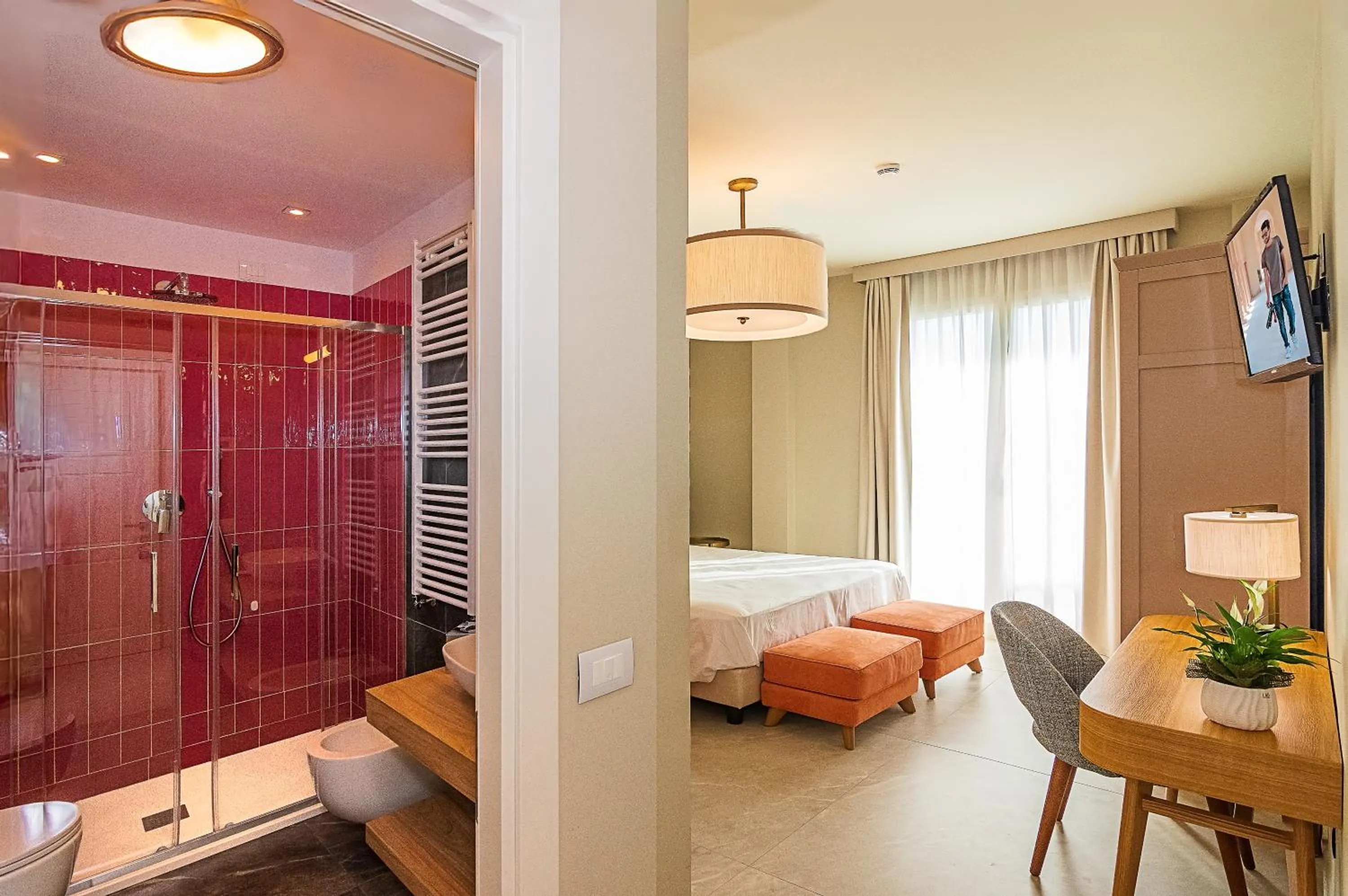 Bed in Hotel Mariotti