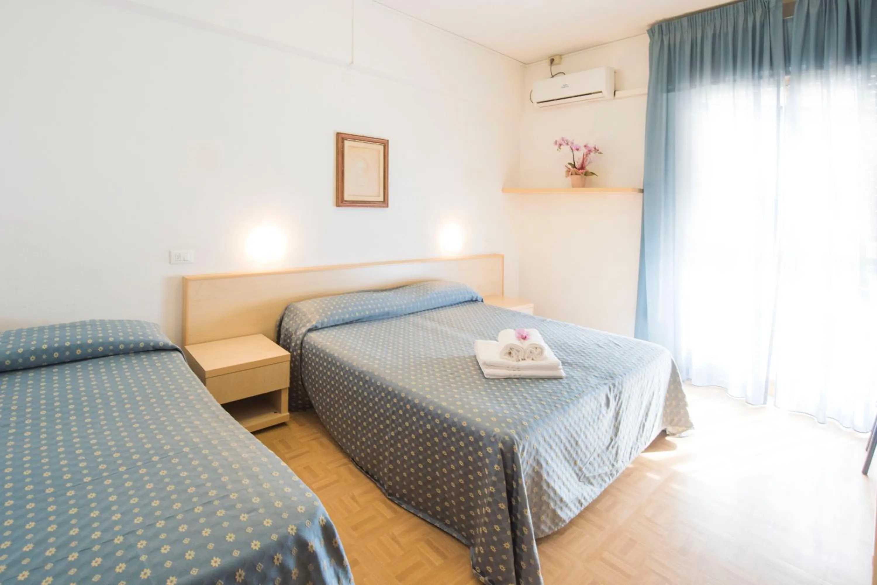 Bed in Hotel Mariotti