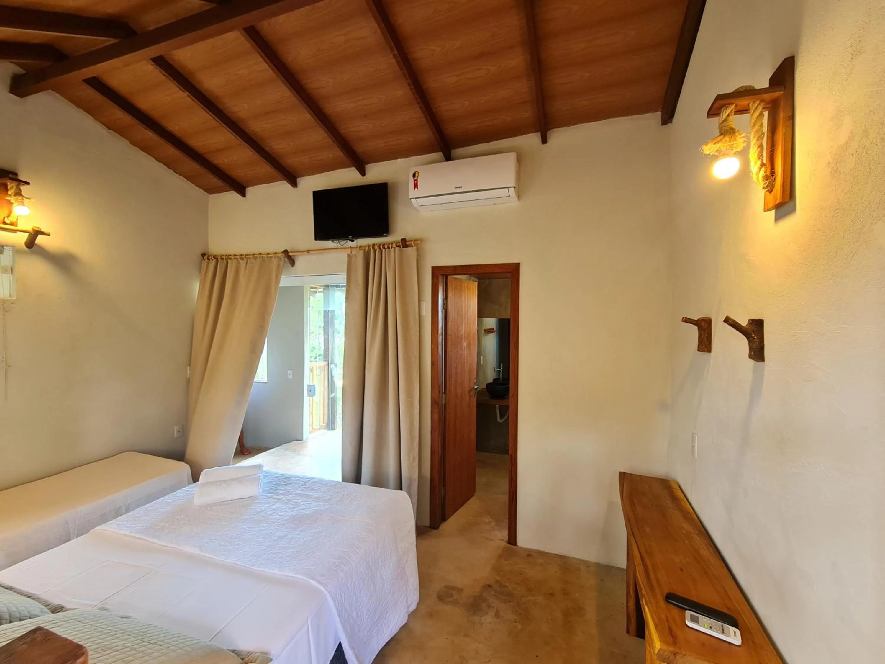 Bed in Pousada Terraço Guarapari