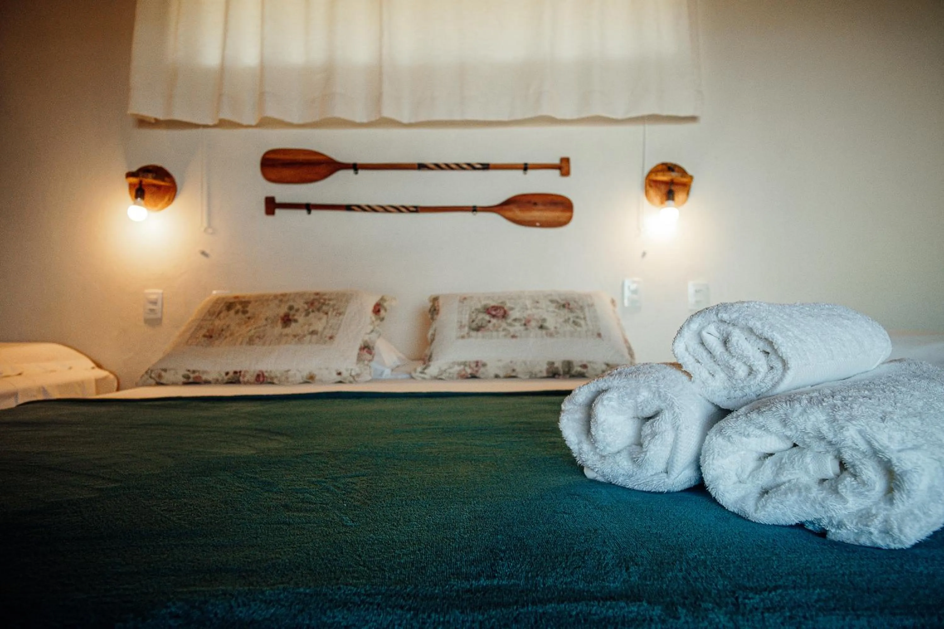 Bed in Pousada Terraço Guarapari