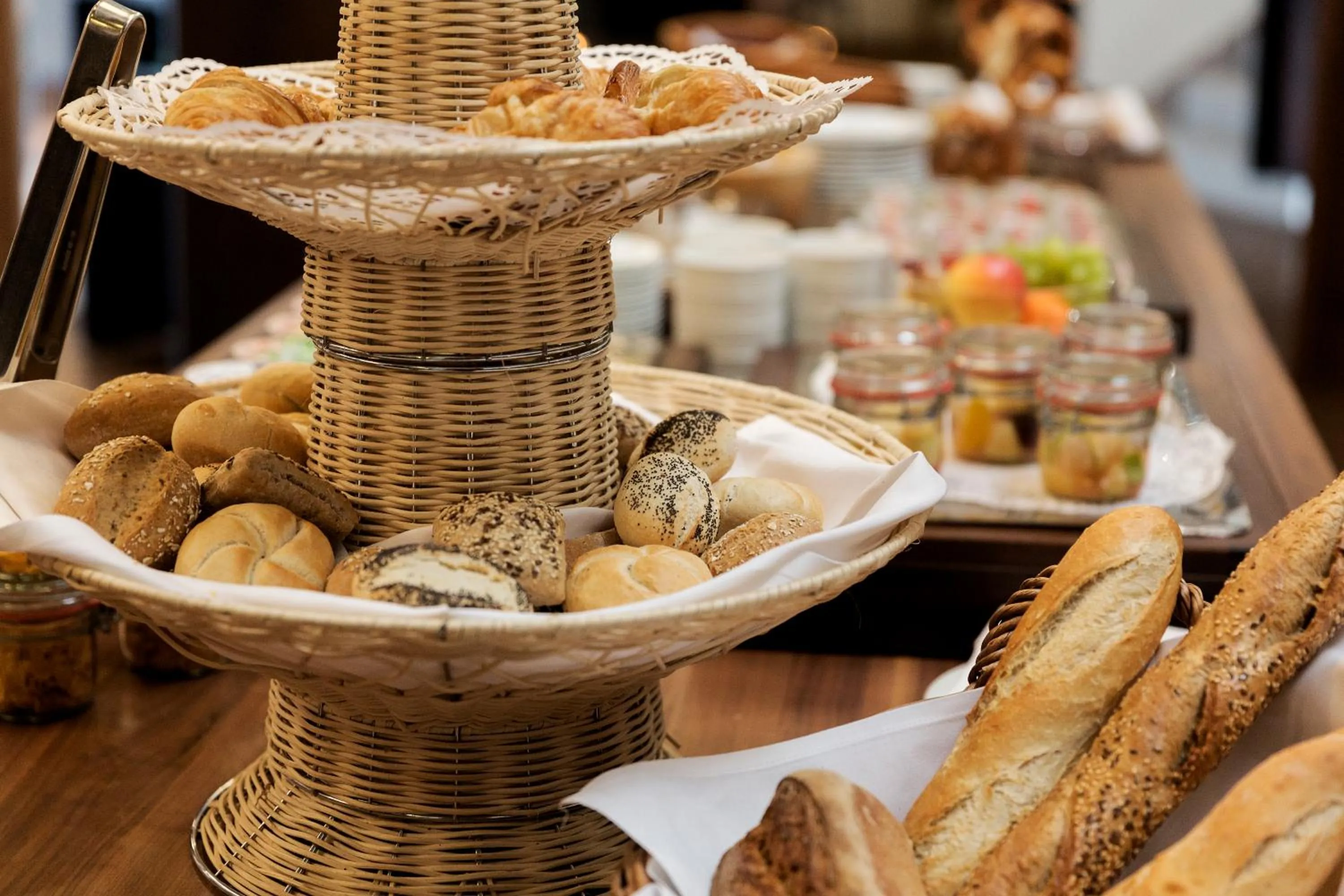Buffet breakfast in Hotel Stadt Breisach