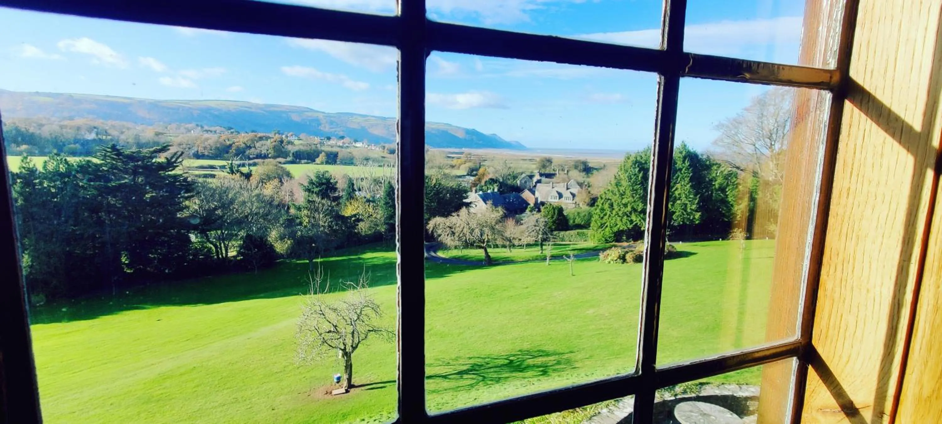 View (from property/room) in Luxury Bed And Breakfast at Bossington Hall in Exmoor, Somerset
