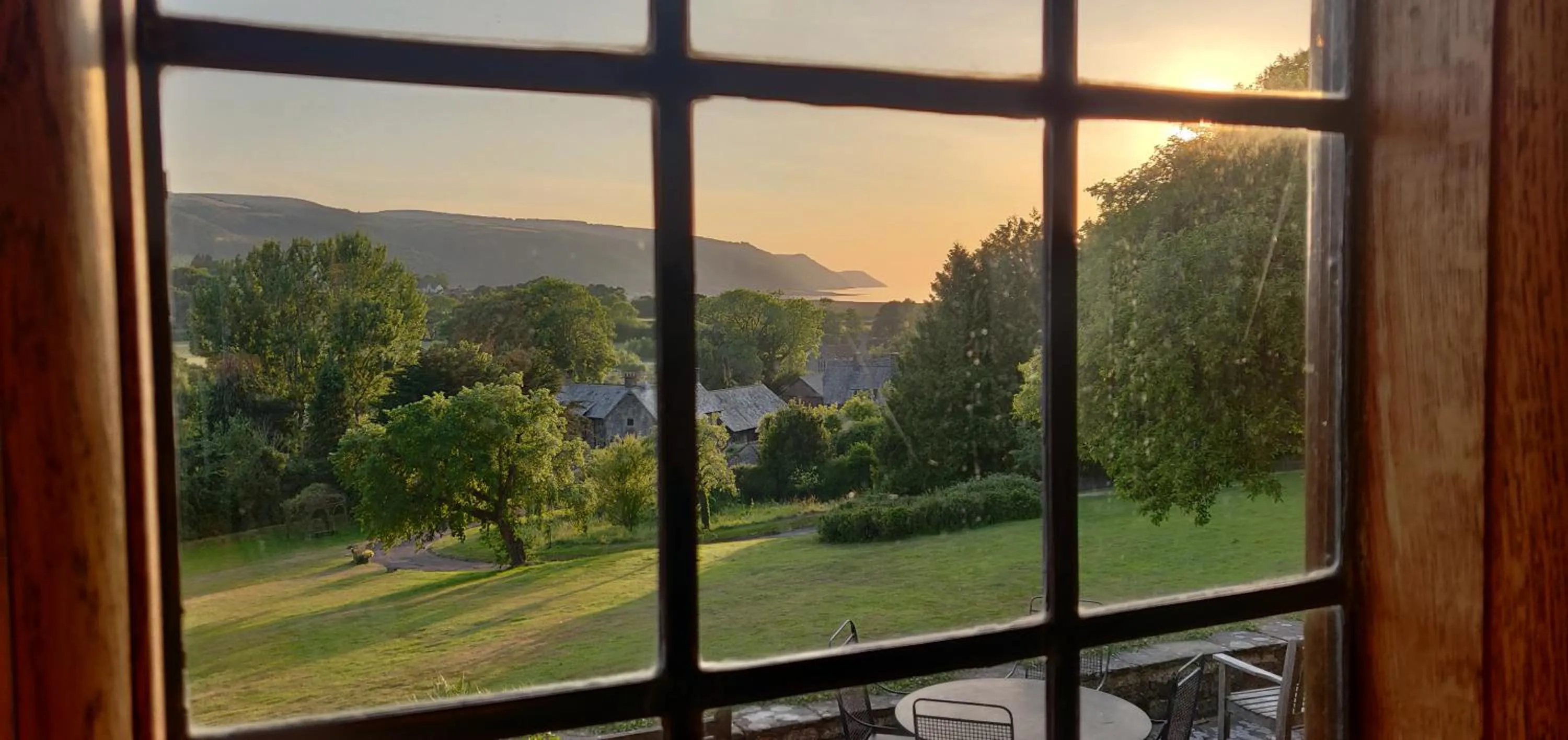 View (from property/room) in Luxury Bed And Breakfast at Bossington Hall in Exmoor, Somerset