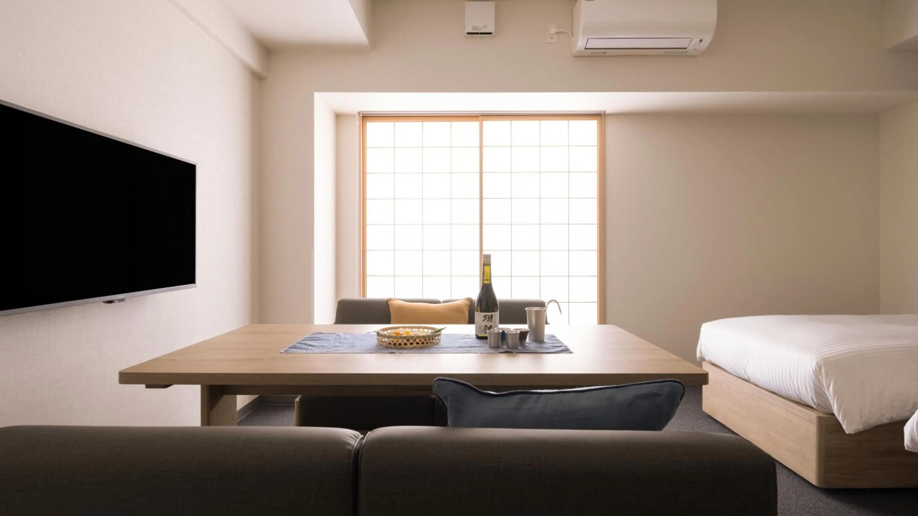 Photo of the whole room, Bed in MIMARU Osaka Shinsaibashi East