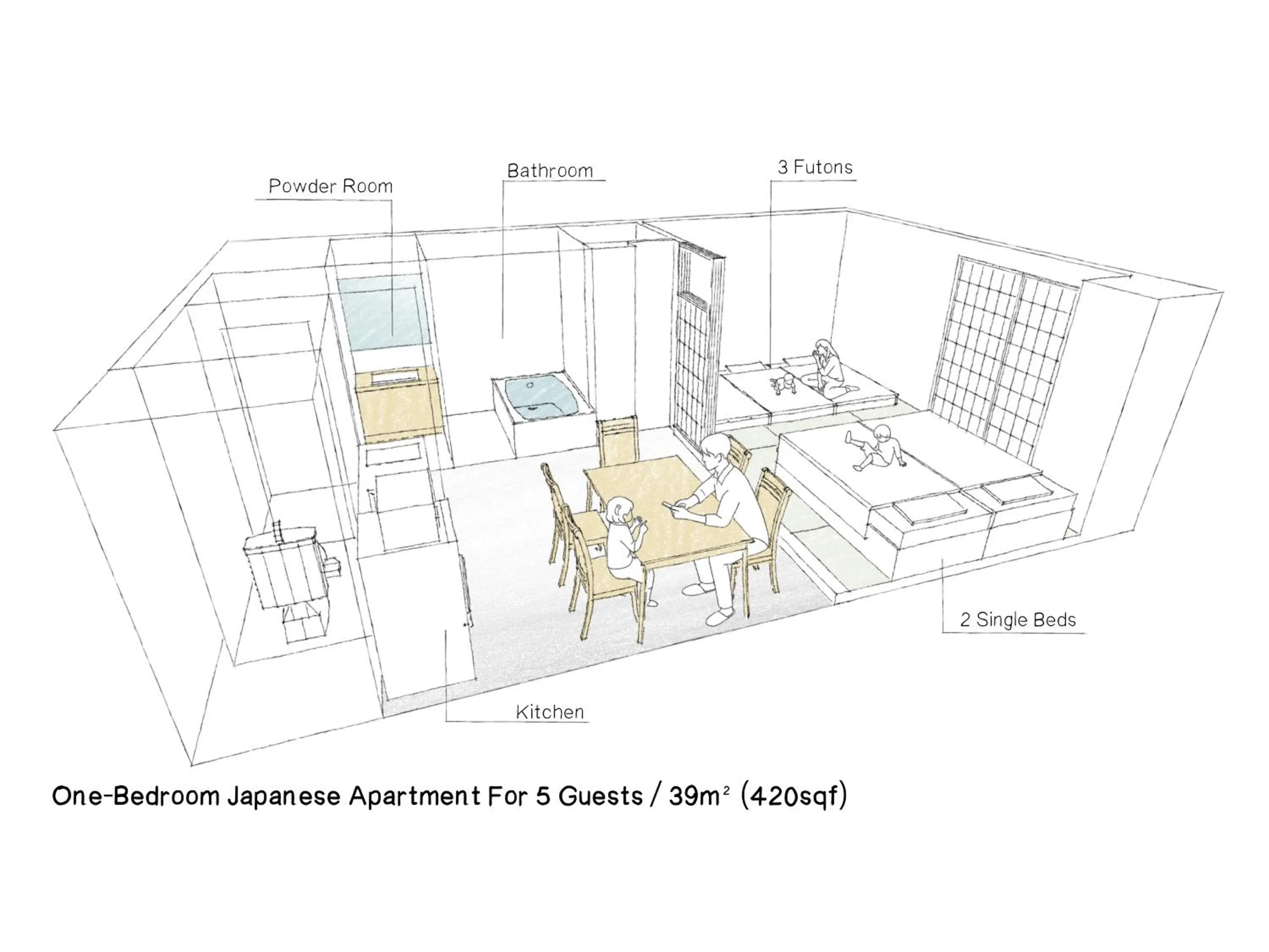 Floor plan in MIMARU Osaka Shinsaibashi East