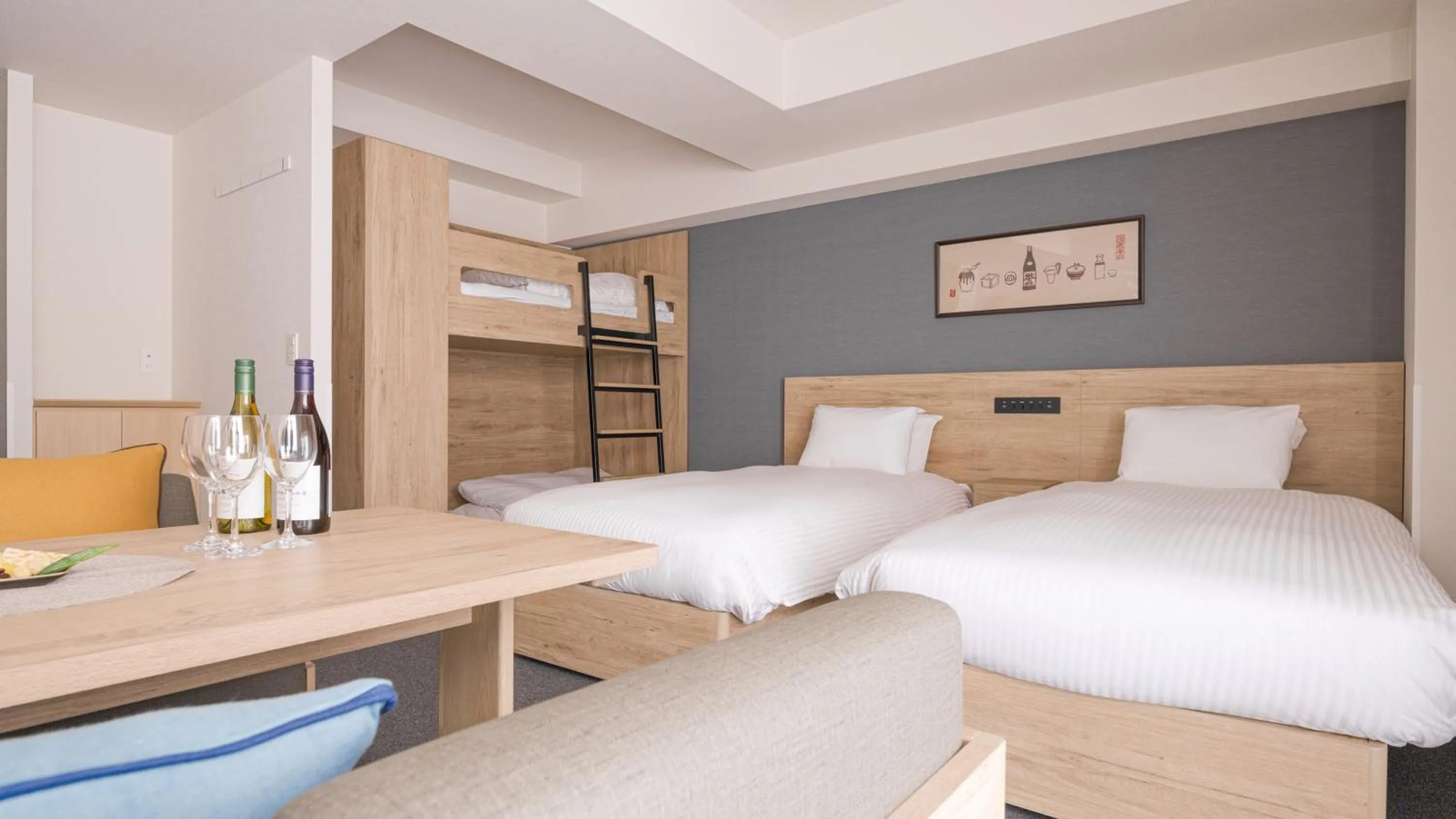 Photo of the whole room, Bed in MIMARU Osaka Shinsaibashi East