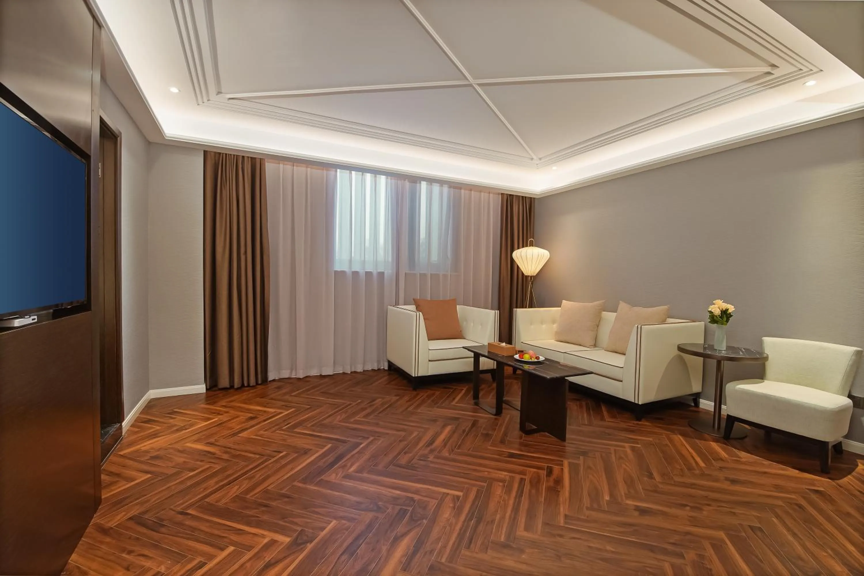 Living room in Jinjiang Metropolo Hotel (Nanjing South Railway Station Software Avenue Metro Station)