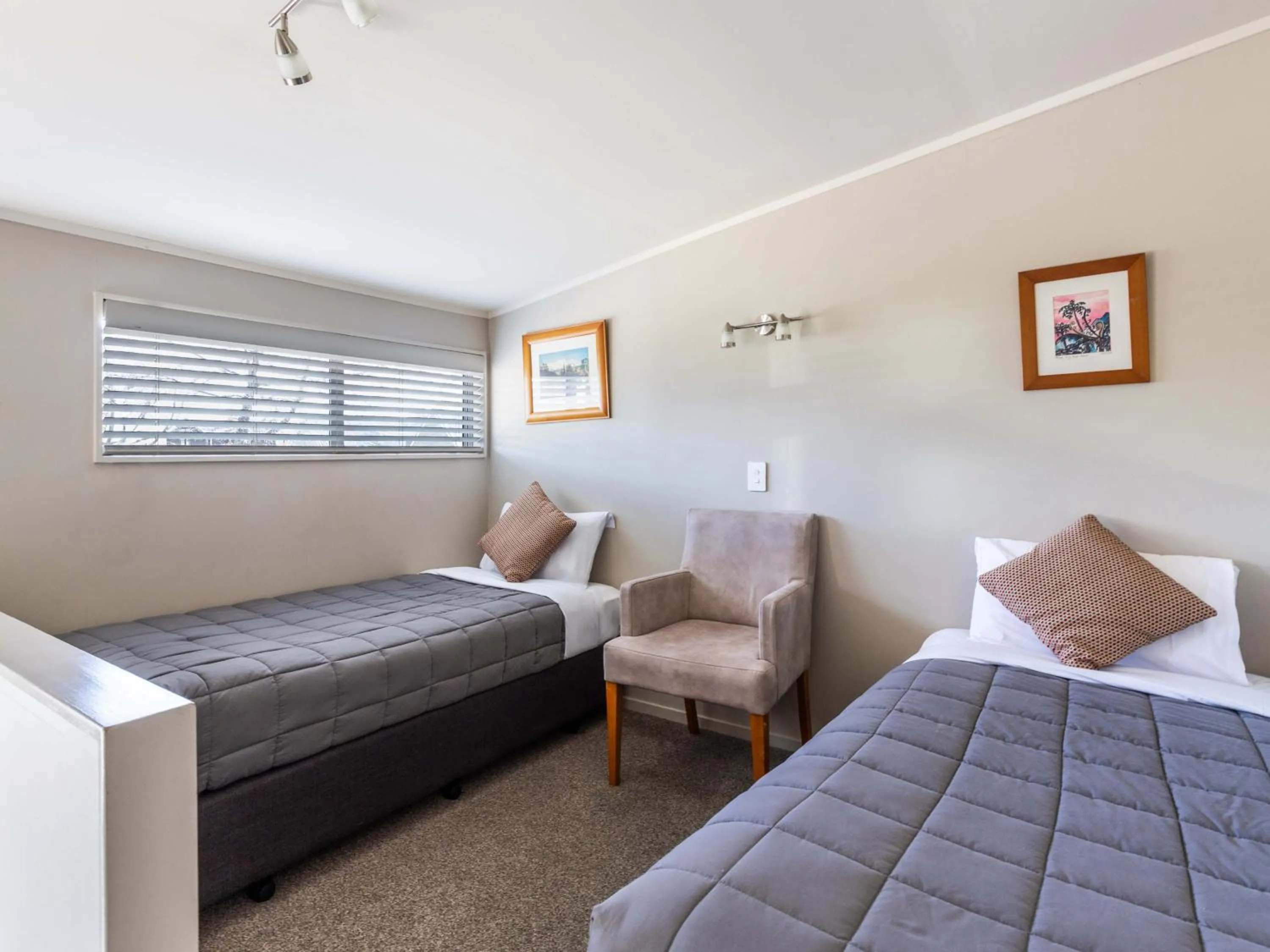 Bed in Turangi Leisure Lodge