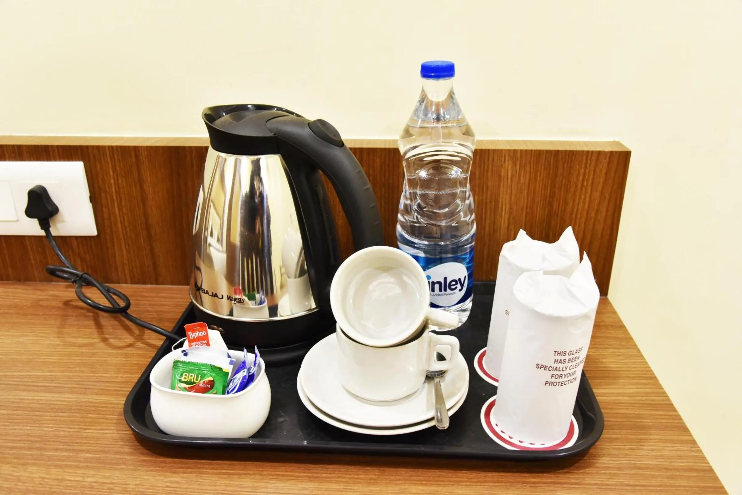 Coffee/tea facilities in Hotel Amritsar International 2 min walk from Amritsar Bus Stand